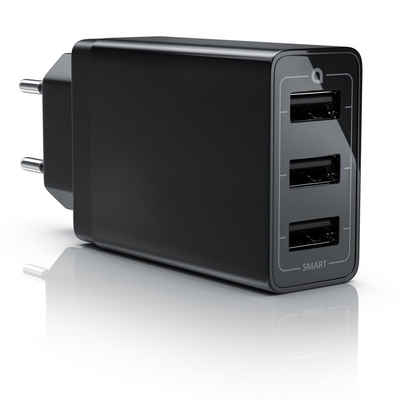 Aplic USB-Ladegerät (6000 mA, 3-Port Netzteil mit Smart Charge + Solid Charge 30W, max. 6000mA)