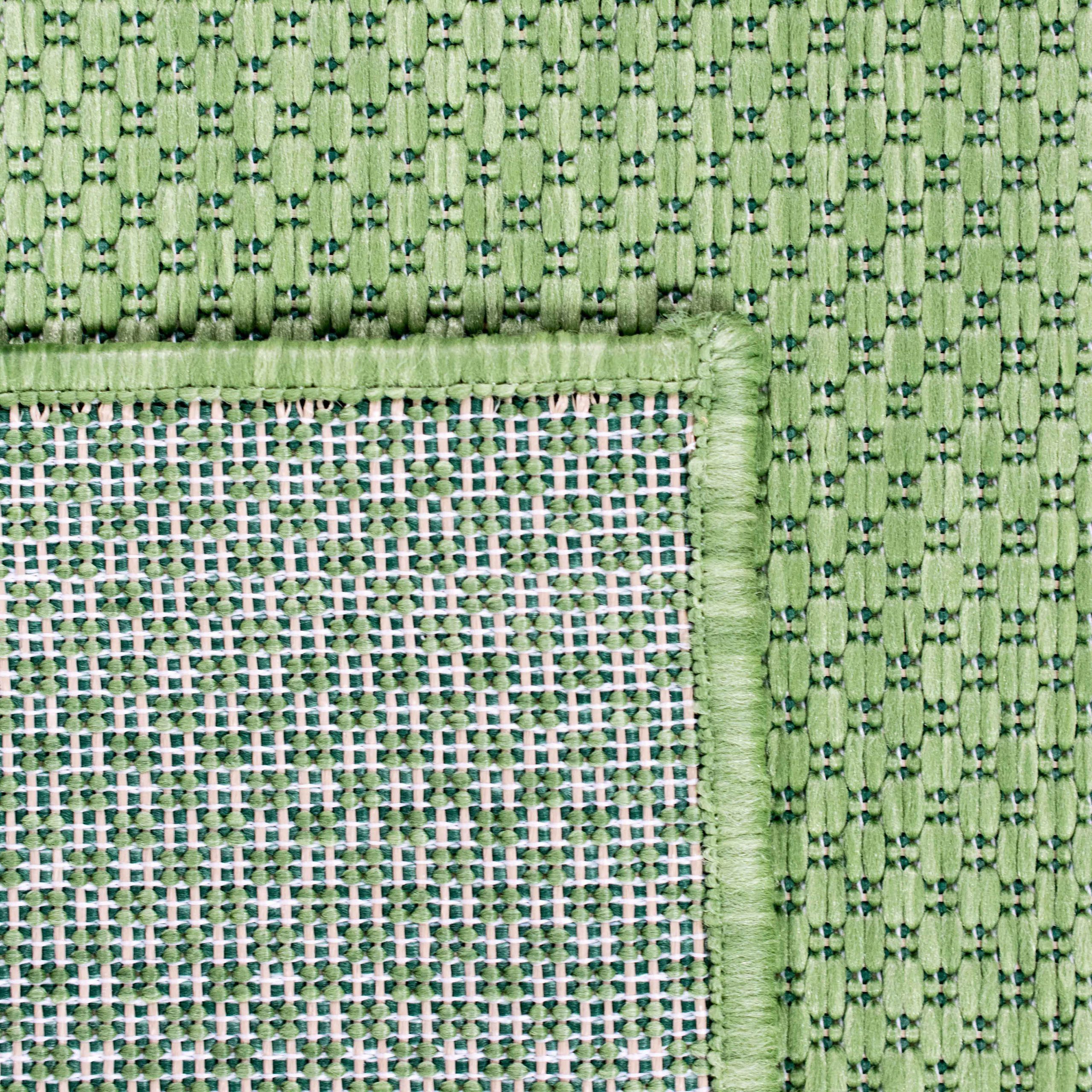 Carpetia Outdoorteppich zeitlos, rund, Höhe: 5 mm, pflegeleicht, wetterbeständig, für Innen- und Außenbereich geeignet