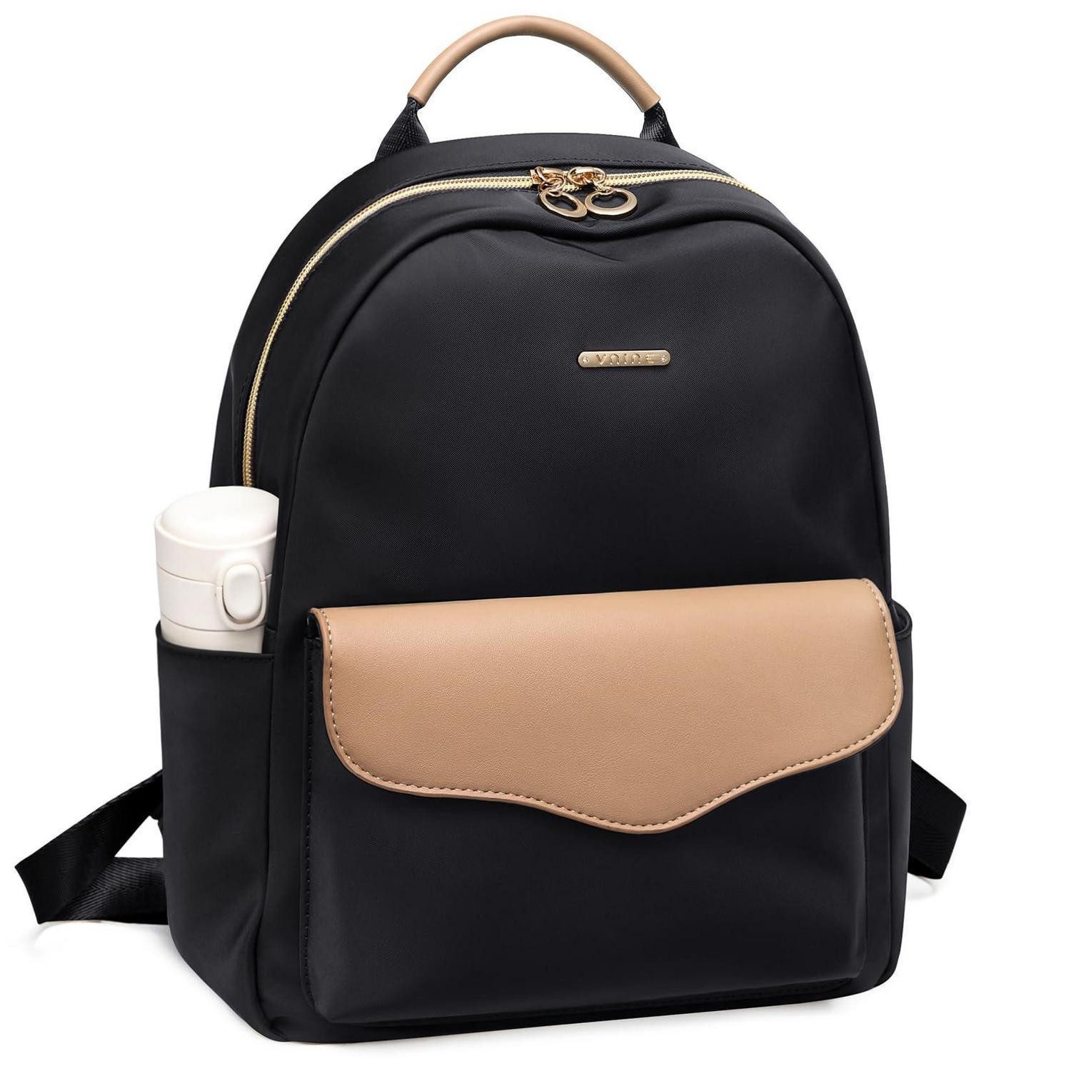 LuxusKollektion Minirucksack Damen Rucksack 2in1 Klein H-Schwarz