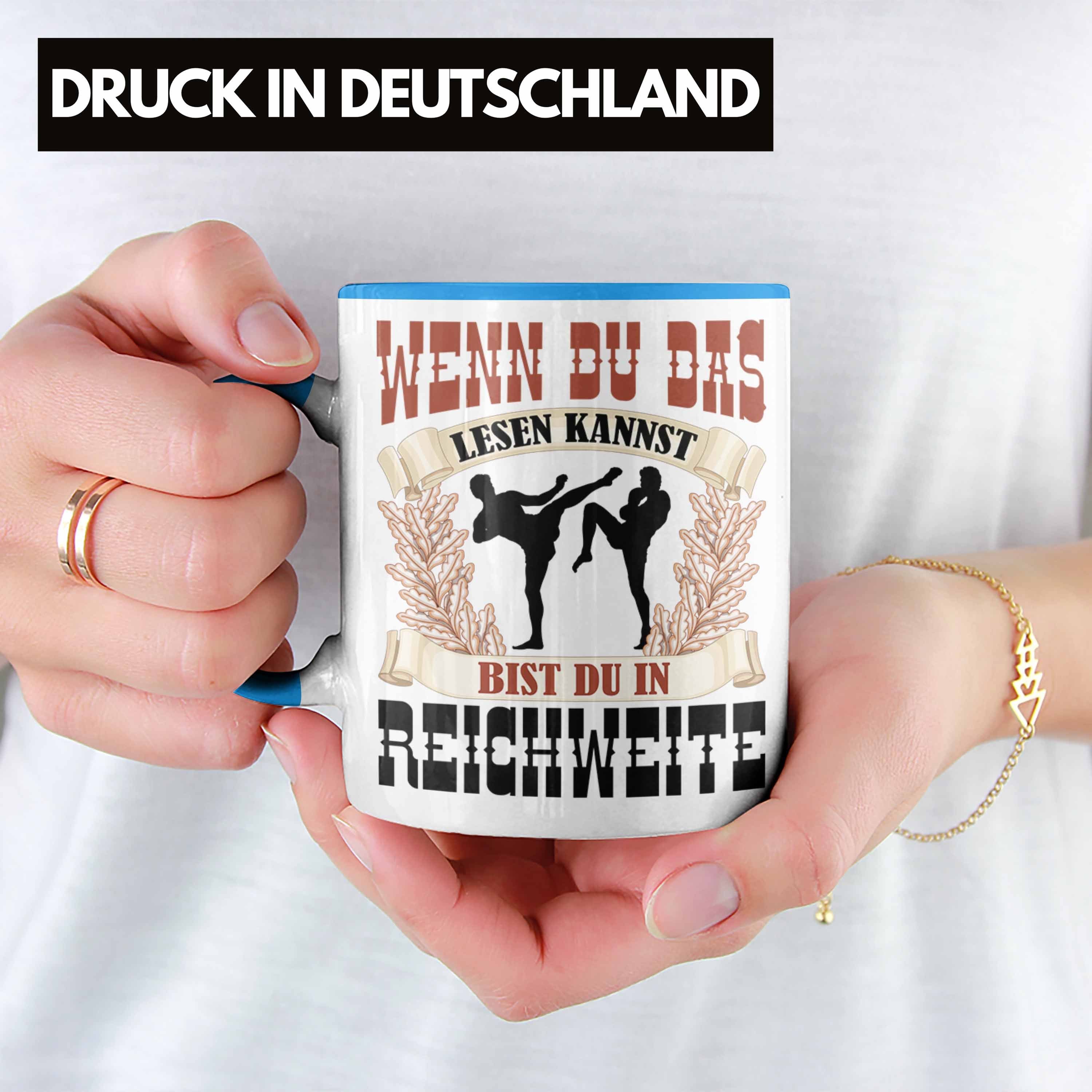 für Tasse Geschenk Kampfsportler Wenn Das L Du Tasse Blau Kampfsport Trendation Geschenkidee