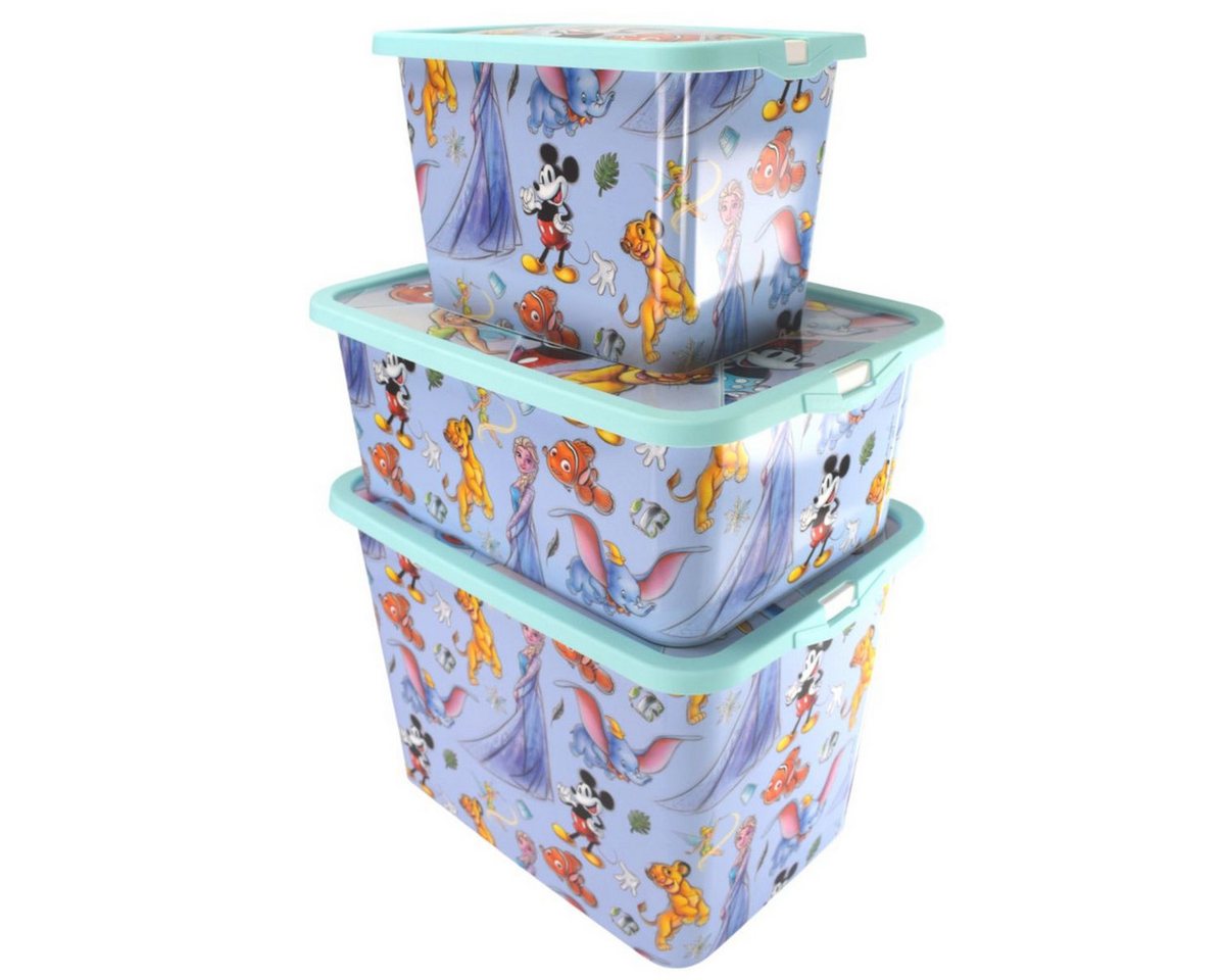Thumbnail - Stor Stapelbox Spielzeugkiste 100 Jahre Disney Spielzeug Stapelbox Aufbewahrungsbox (1 St), stapelbar