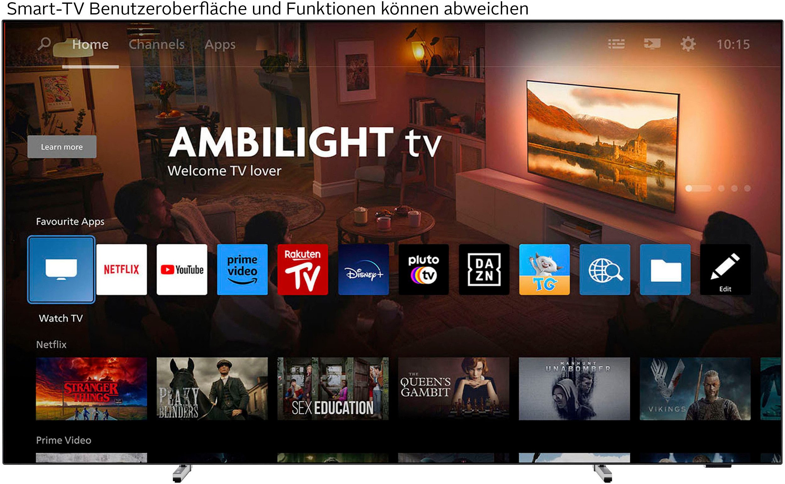 Philips 65OLED759/12 OLED-Fernseher (164 cm/65 Zoll, schwarz ! RABATT: 14.29%
