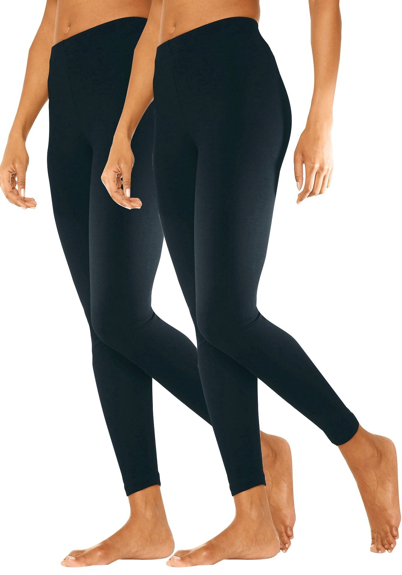 Vivance Active by Lascana Leggings (2er-Pack) mit Gummibund, Loungewear