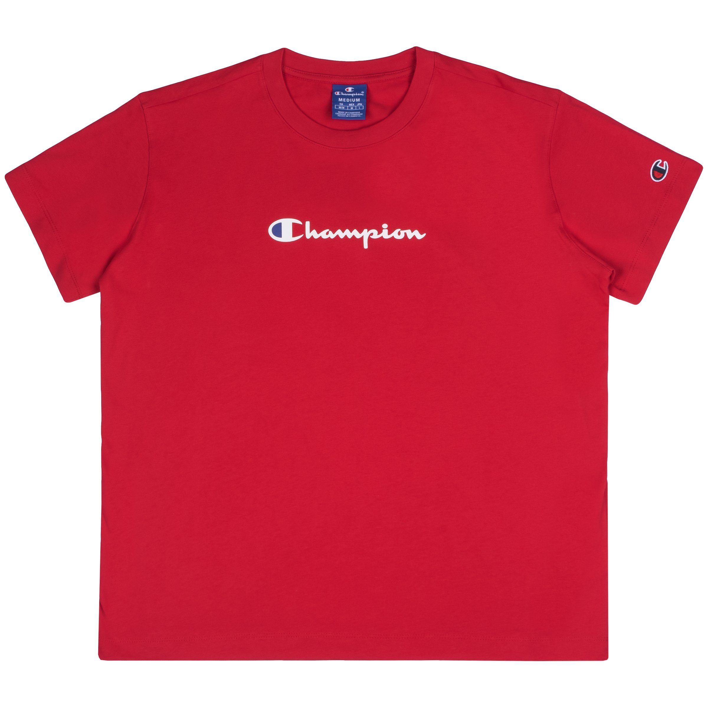 Champion T-Shirt Champion Crewneck T-Shirt 113599 Damen Adult (ryr) rot T-Shirt
