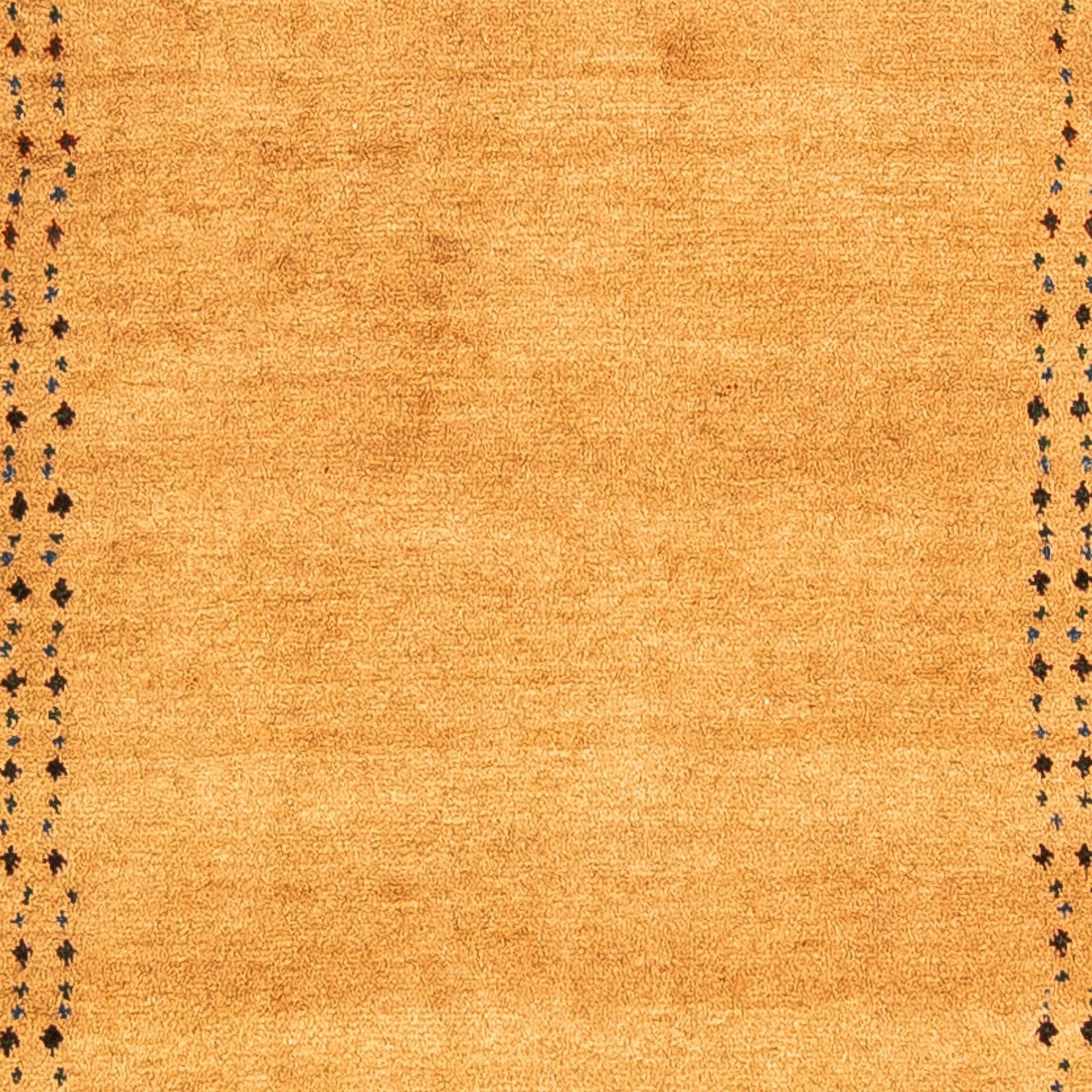 Wollteppich Gabbeh - Perser morgenland, mit 18 braun, Handgeknüpft, Zertifikat Höhe: Einzelstück mm, 110 - x rechteckig, Wohnzimmer, cm - 149