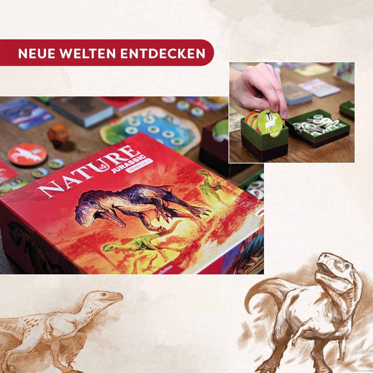 Haba Spiel Familienspiel Strategiespiel Nature Jurassic 2014463002