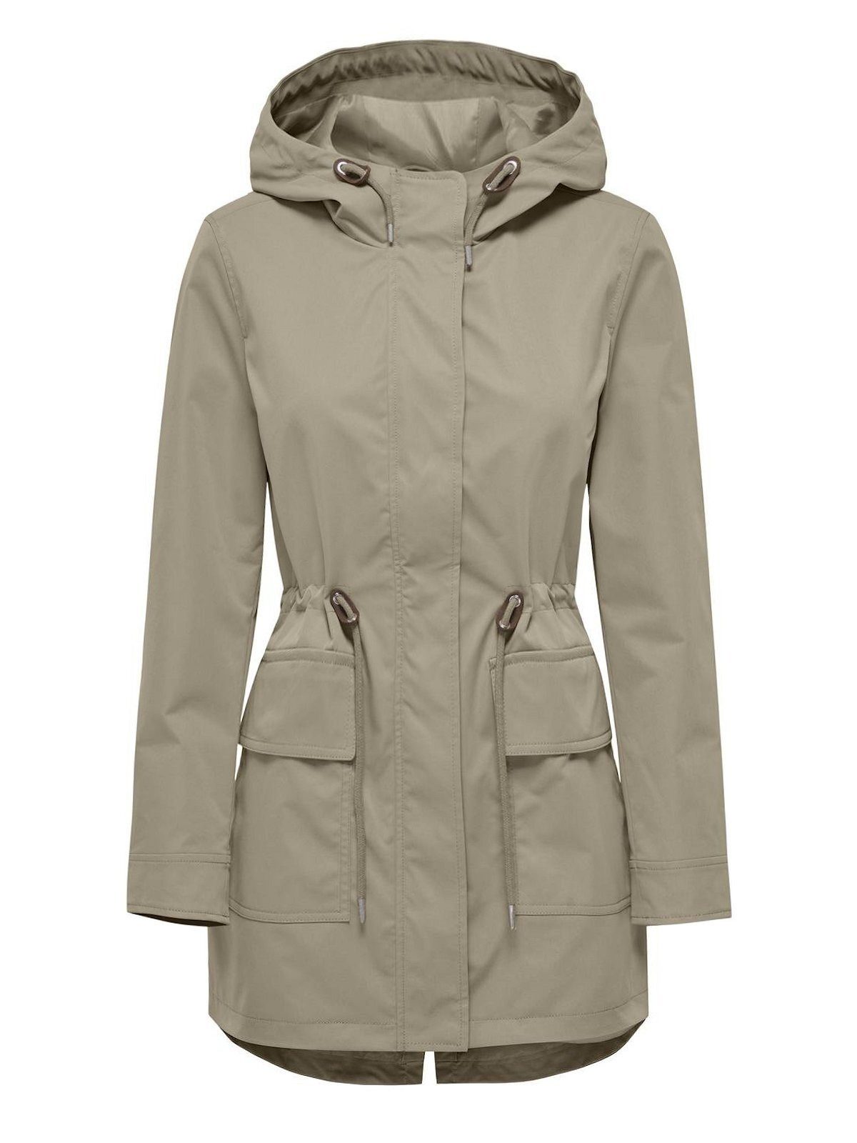 ONLY Parka ONLLouise Parkastyle, mit Kapuze und Taillenzugband