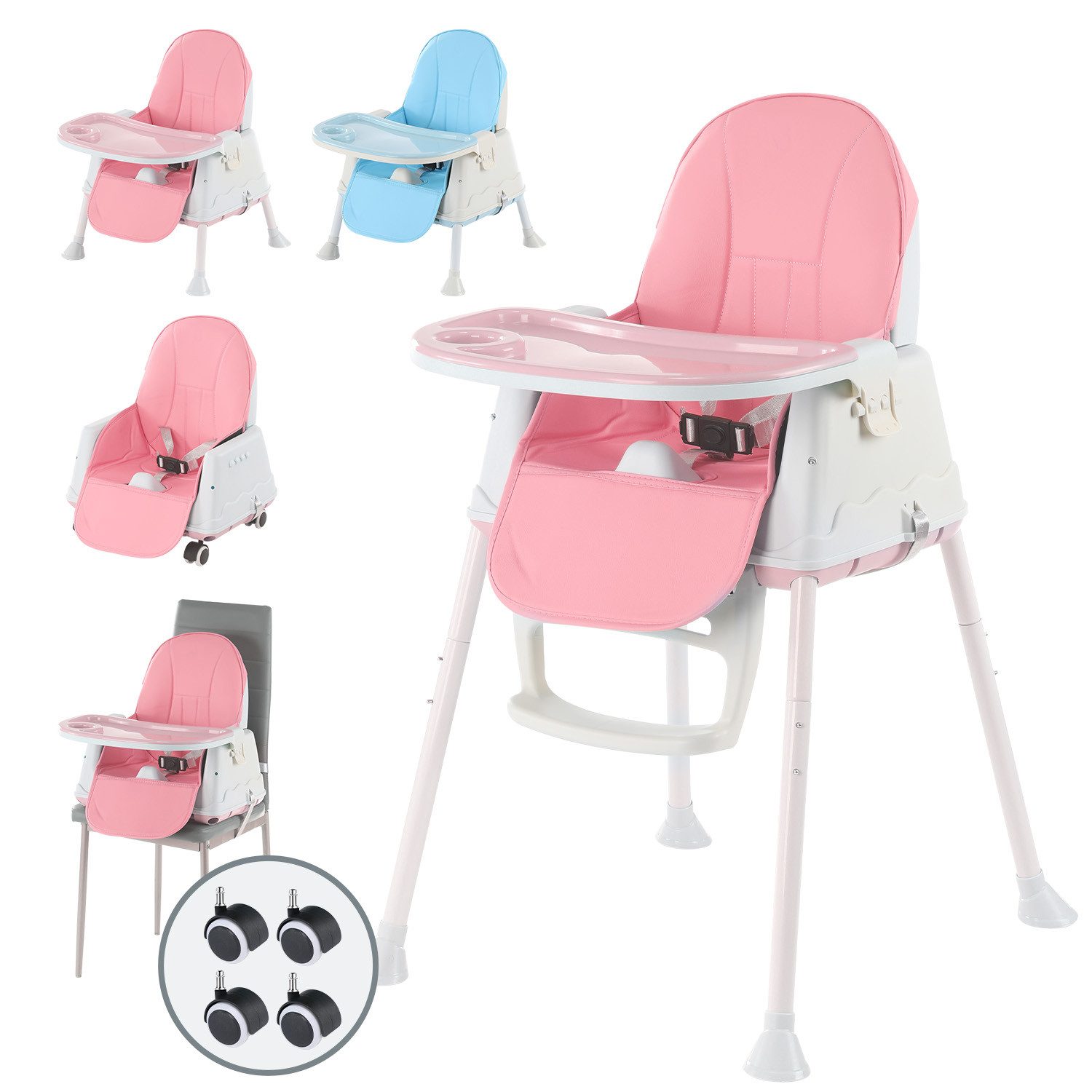 Kinderstuhl 2-in-1 Baby Kinderstuhl, kinderstuhl Mitwachsend Stuhl Abnehmbar