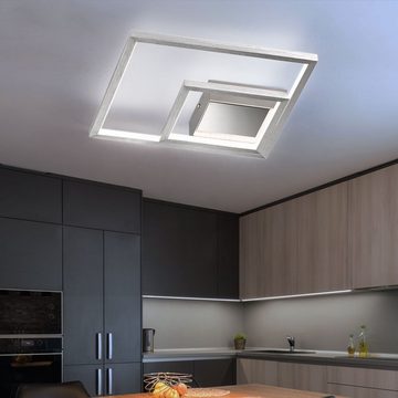 WOFI LED Deckenleuchte, LED-Leuchtmittel fest verbaut, Warmweiß, LED Deckenleuchte Deckenlampe 3 flammig Wohnzimmerleuchte modern