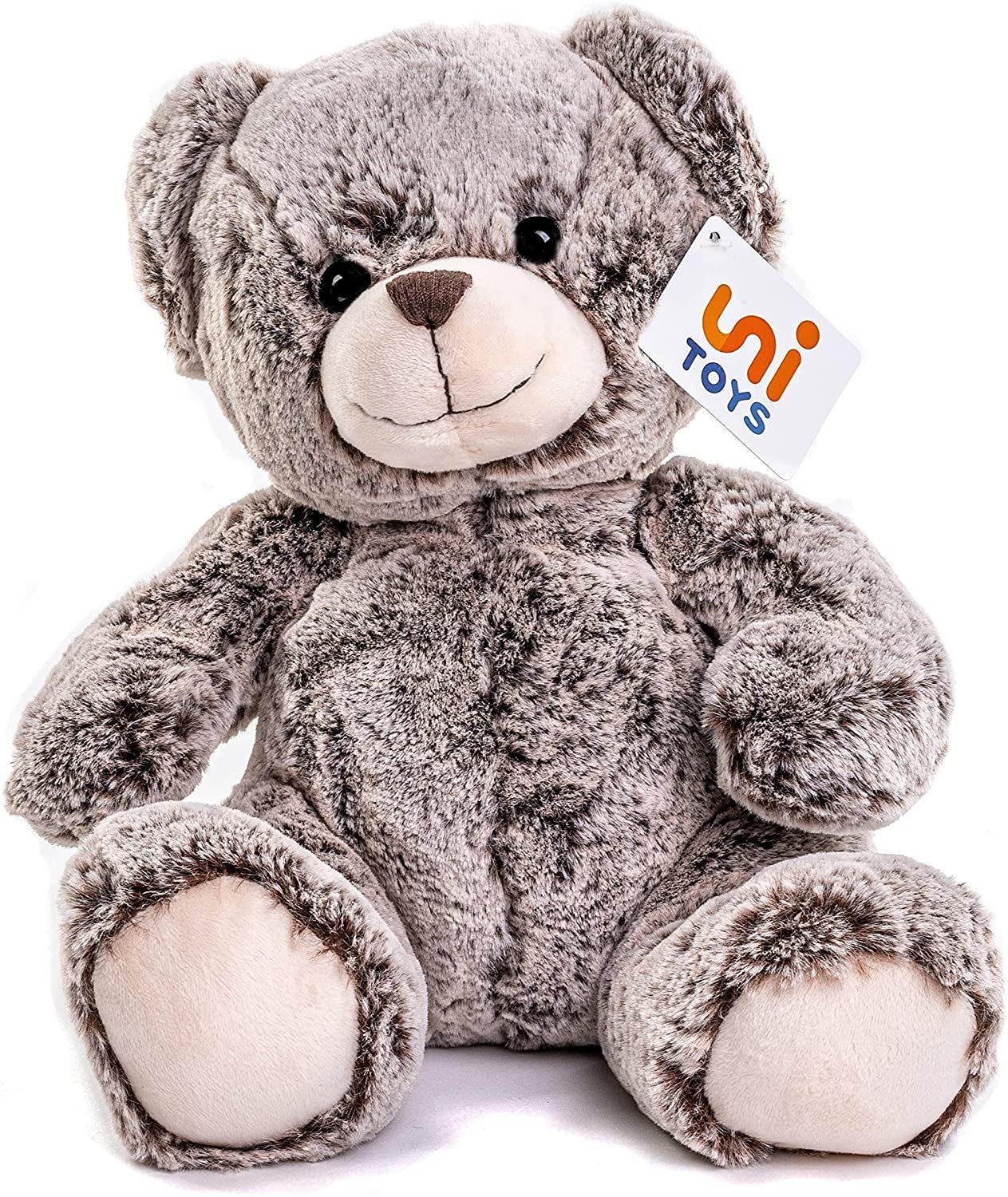 Uni-Toys Kuscheltier Teddybär Plüsch-Teddy, hellbraun cm dunkelbraun / Füllmaterial - % - 24 100 - superweich recyceltes - zu
