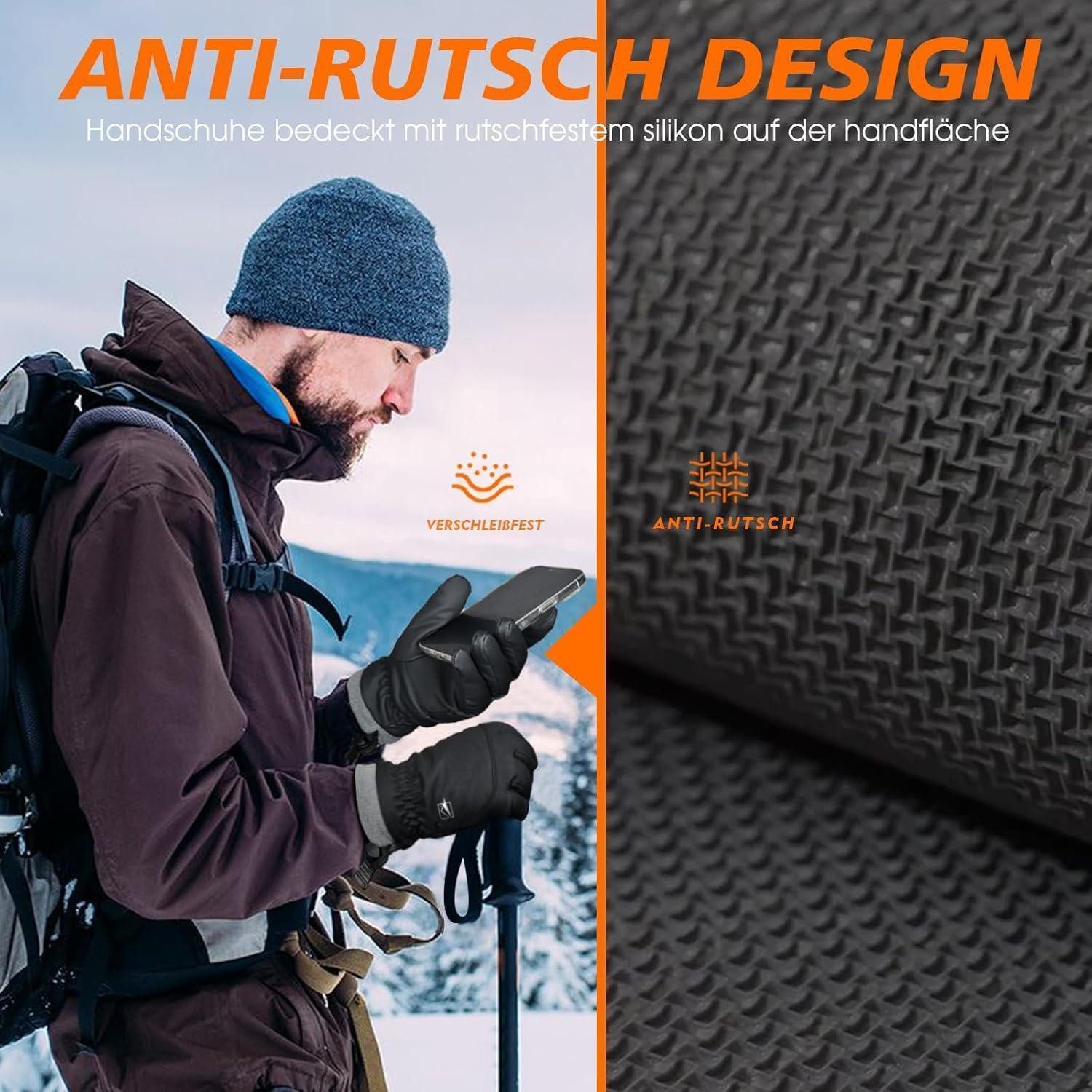 LuxusKollektion Skihandschuhe Winterhandschuhe wasserdichte Skihandschuhe Touchscreen Herren Damen