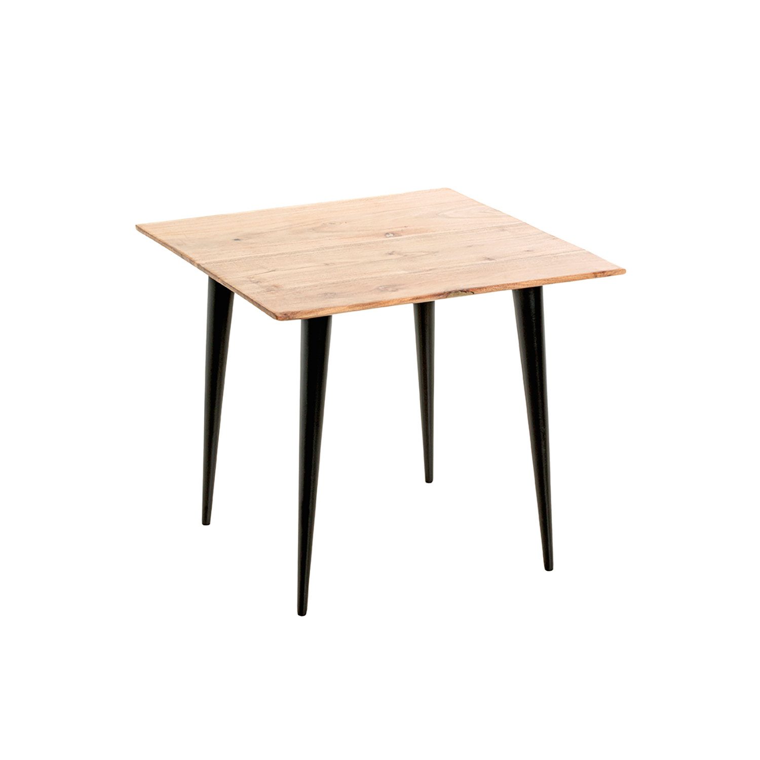 Beistelltisch Tisch - akazie-schwarz - Holz,Metall - H.41cm x B.46cm - Ablagetisch
