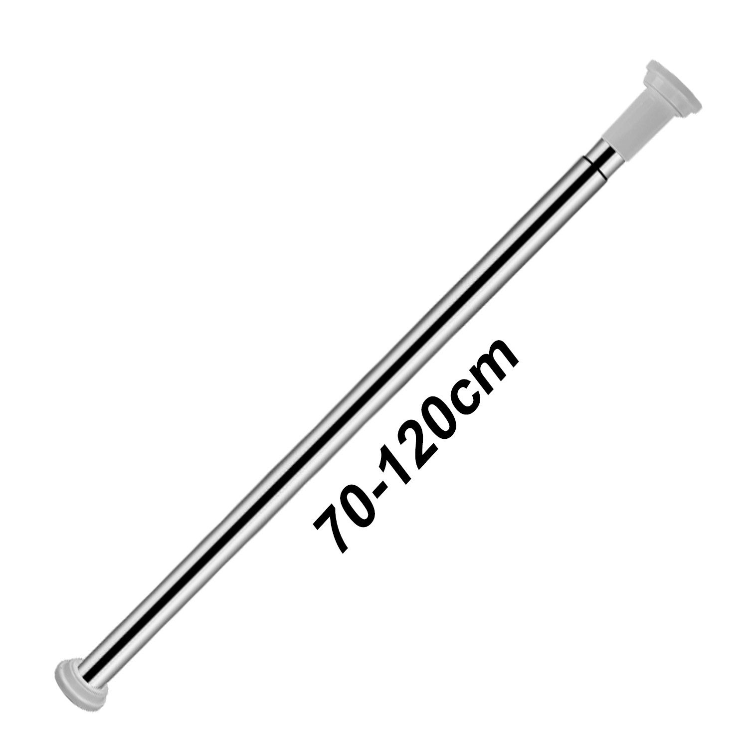 Clanmacy Duschvorhangstange Edelstahl Teleskopstange Gardinen Verstellbar S günstig online kaufen