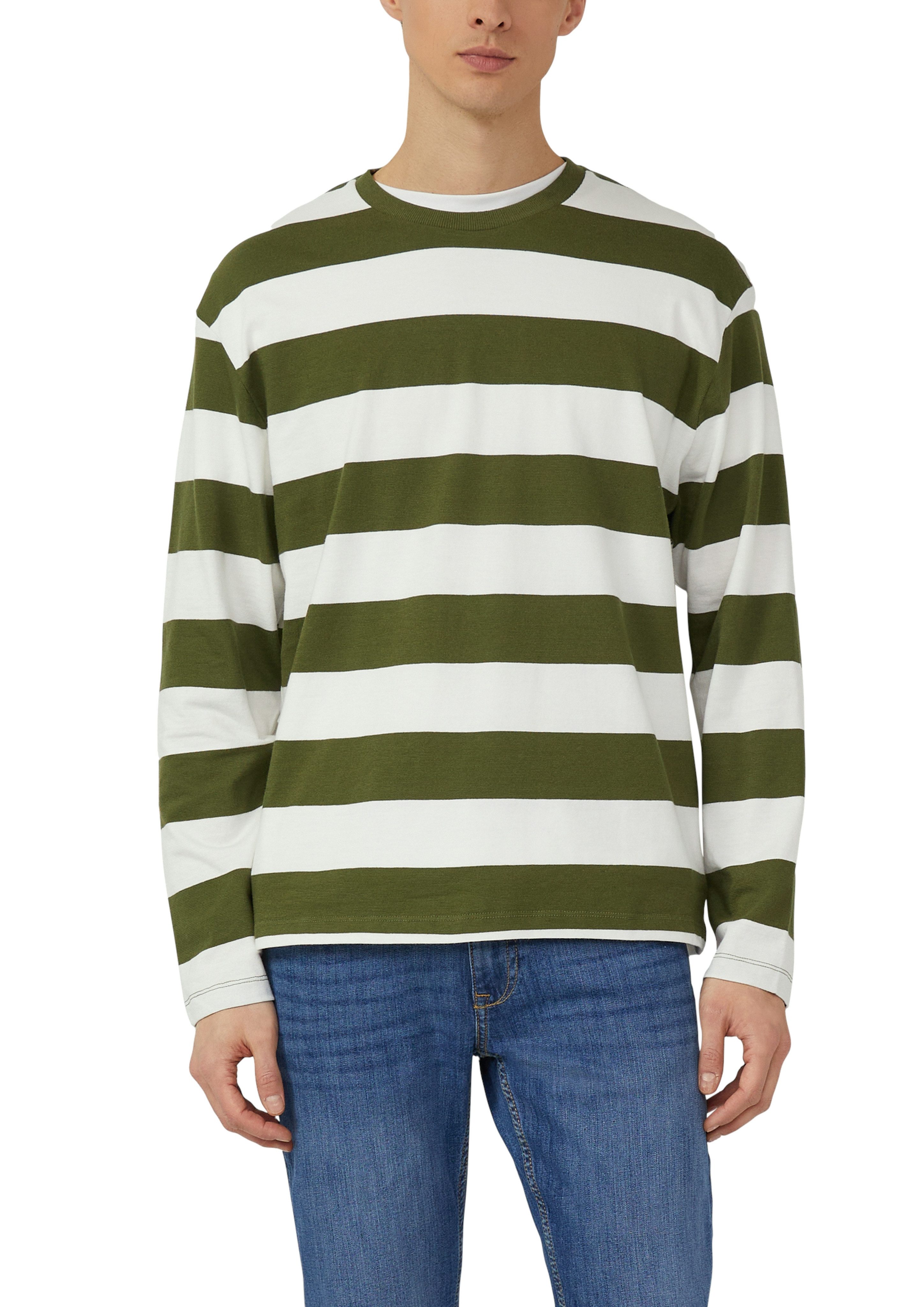 s.Oliver Langarmshirt mit Streifen Muster günstig online kaufen
