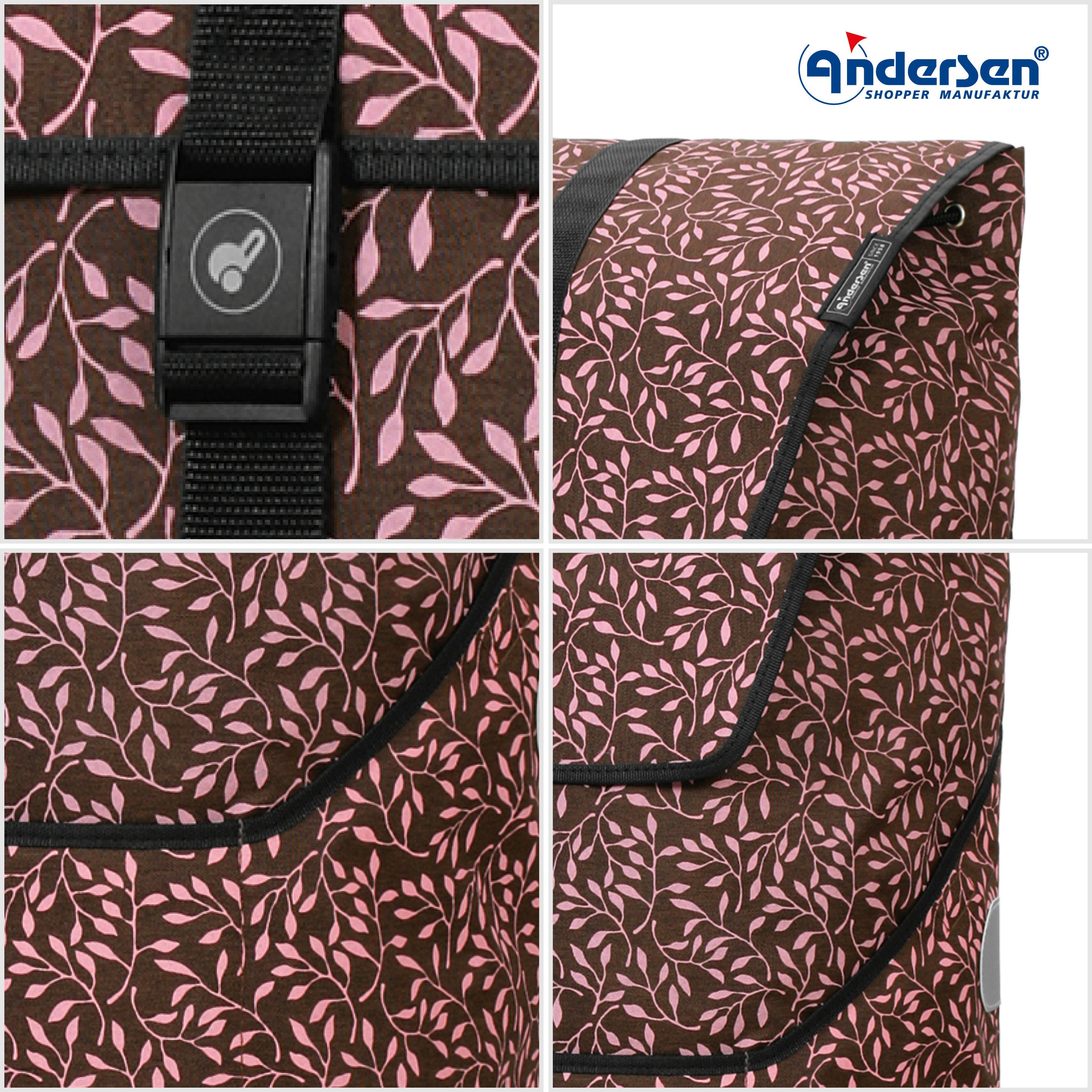 Andersen Einkaufstrolley Tasche Imea rose, wasserabweisend