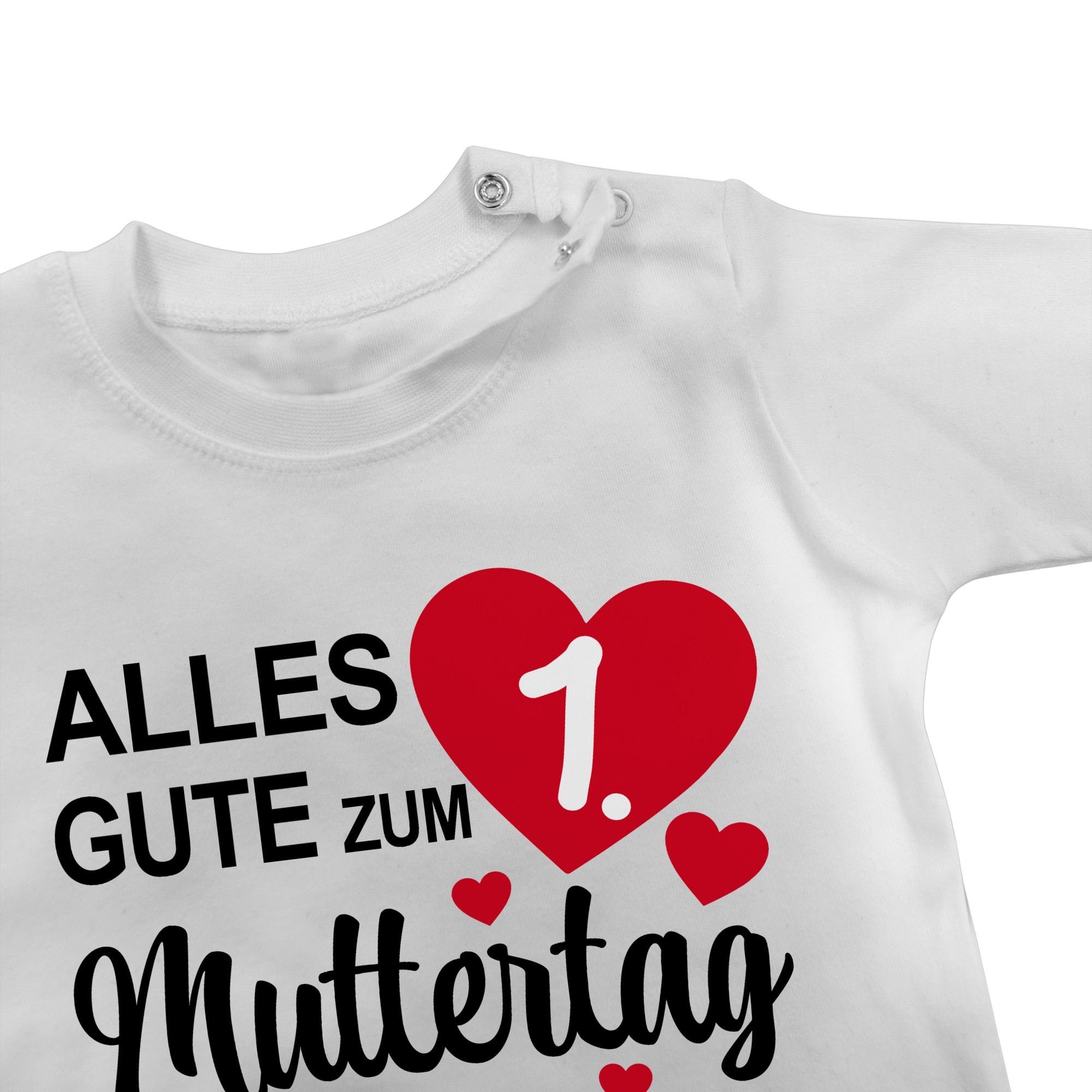 gute Muttertag Shirtracer T-Shirt 1 1. Weiß Mama Muttertagsgeschenk Alles zum