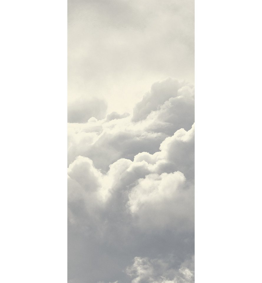 Thumbnail - MyMaxxi Dekorationsfolie Türtapete Türposter Türfolie selbstklebend Wolken weiß Türaufkleber, (Klebefolie Tür aufgerollt...