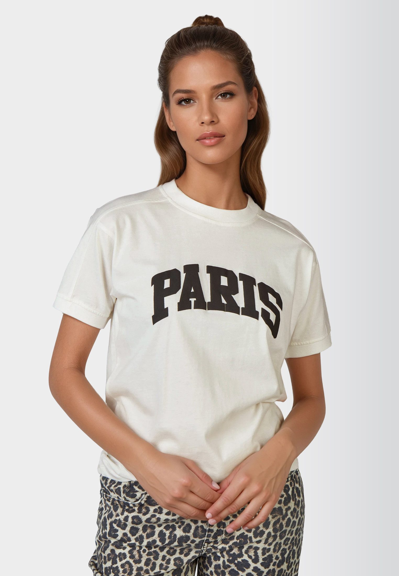MARC AUREL T-Shirt mit "Paris" Print günstig online kaufen
