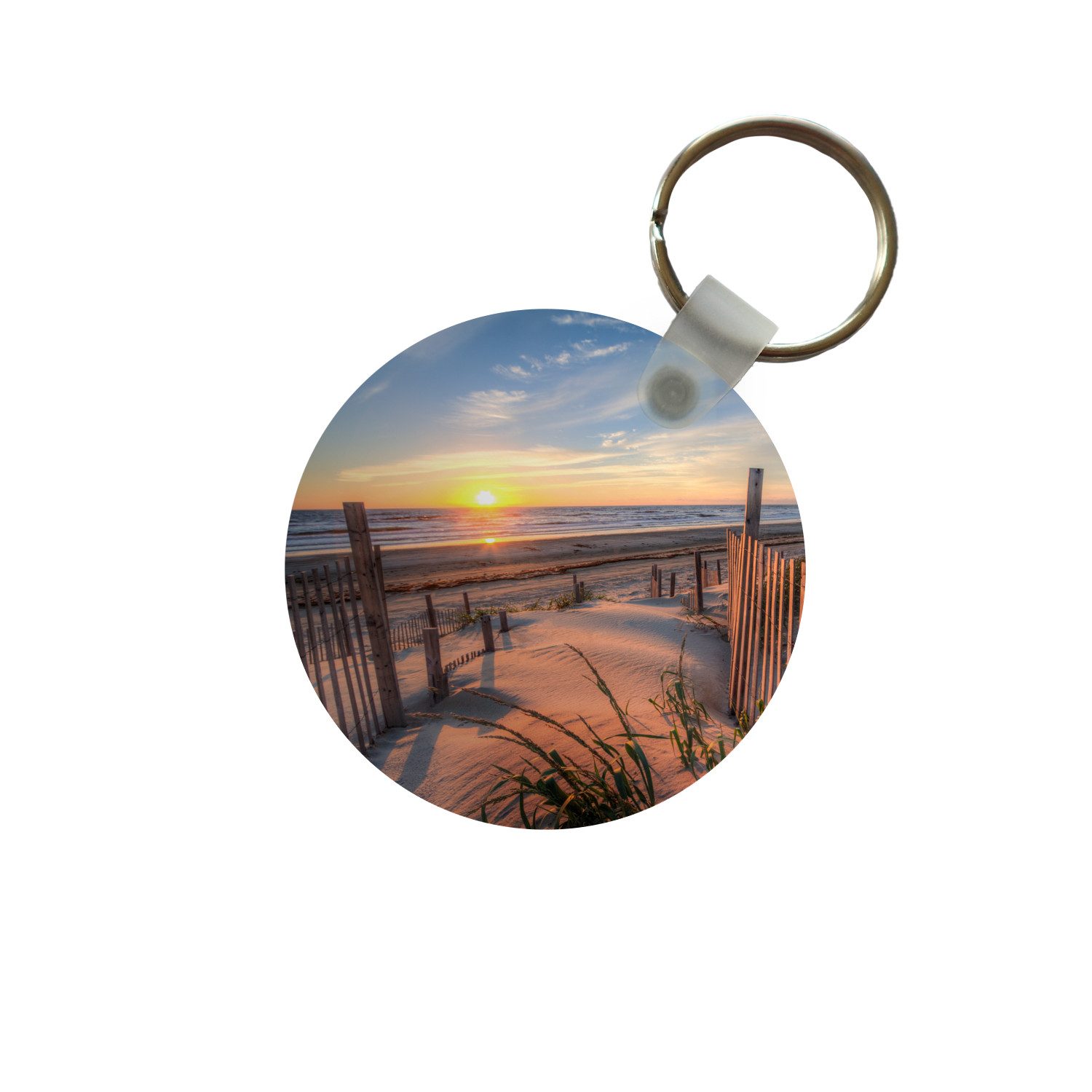 Schlüsselanhänger Strand - Meer - Düne - Sonnenuntergang - Landschaft