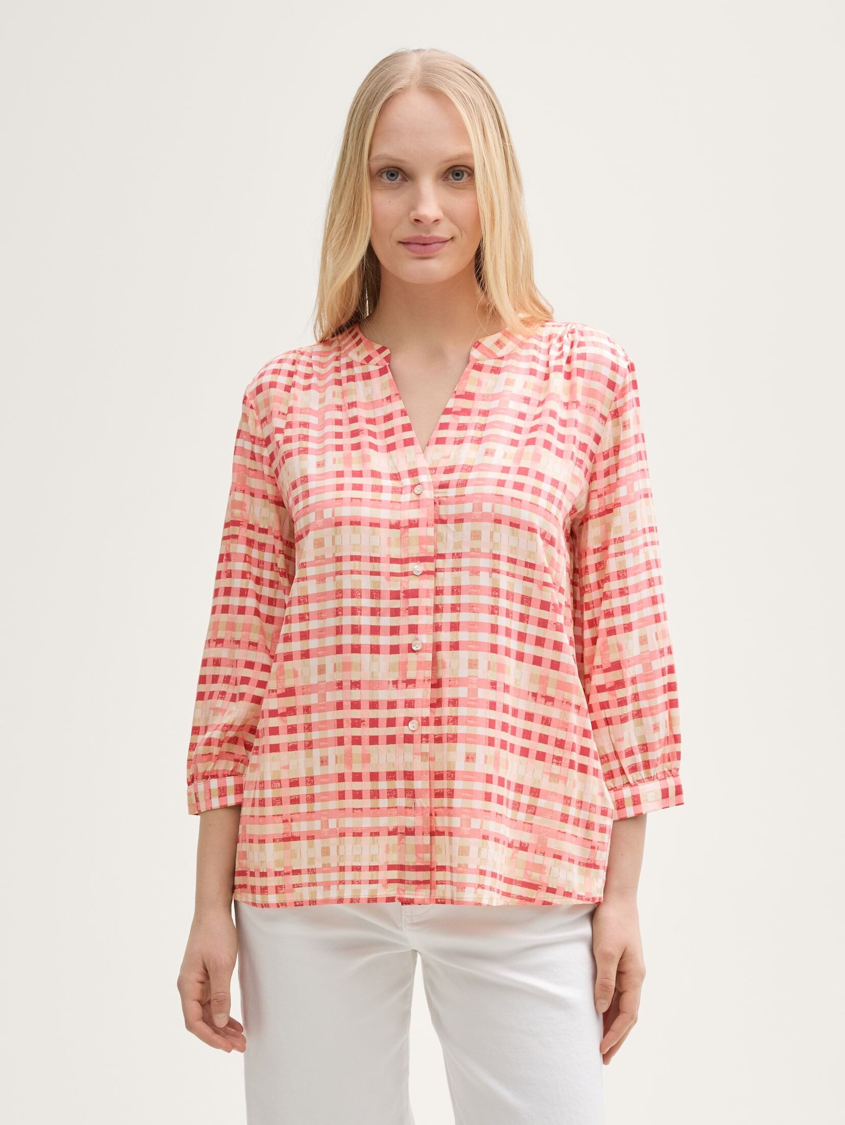 TOM TAILOR Langarmbluse Bluse mit Muster günstig online kaufen