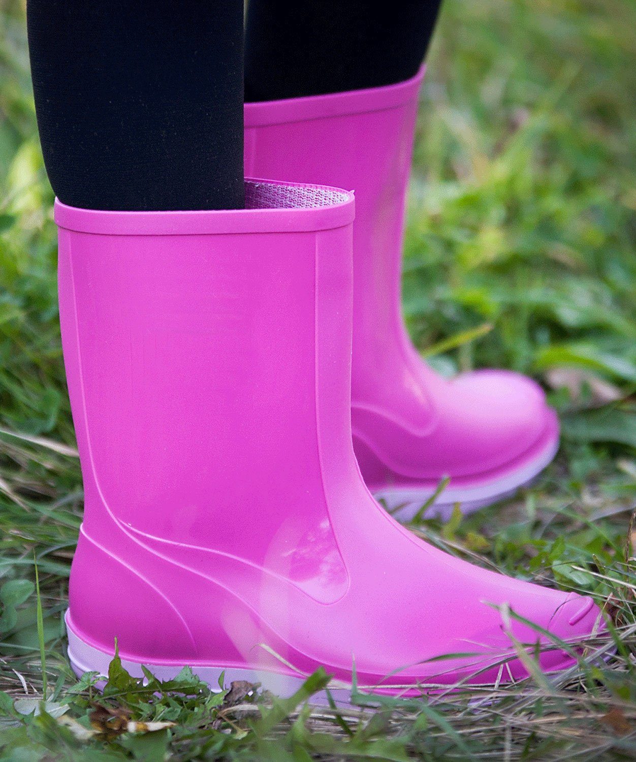 Beck Regenstiefel Basic Gummistiefel (für Mädchen und Jungen, in vielen Farben und Größen verfügbar) schmaler Schlupf-Stiefel, herausnehmbare Innensohle
