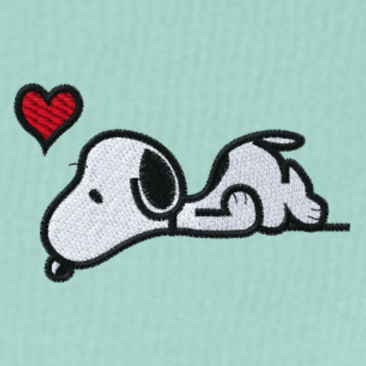 Spreadshirt Sweatshirt Peanuts Snoopy Liebe Herz Love Stick Damen Premium Pullover (1-tlg)