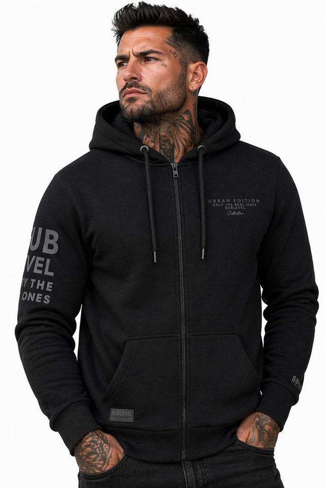 SUBLEVEL Kapuzenpullover Herren mit Reißverschluss Zipper Hoody Jacke Super Soft S-XXL Perfekte Passform Hochwertige Verarbeitung, Angenehm weich & bequem