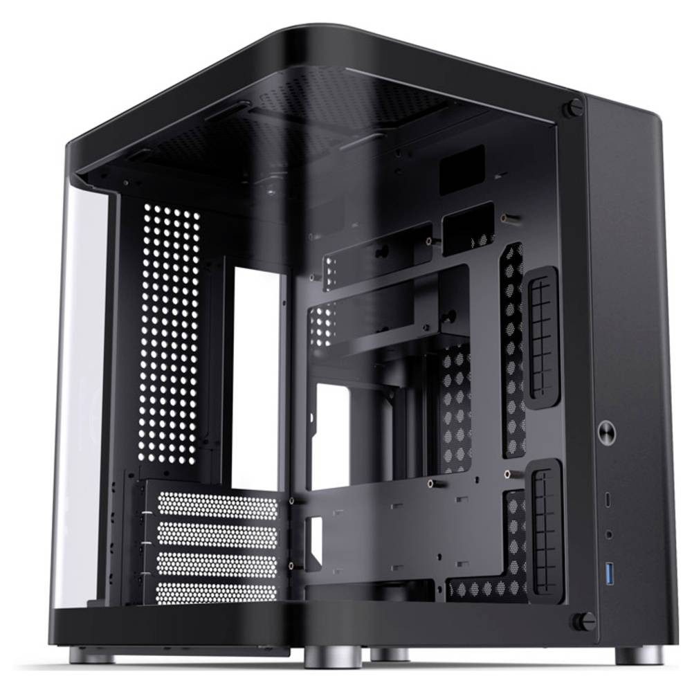 Jonsbo PC-Gehäuse TK-1 2 Micro-ATX Gehäuse Tempered Glass TK-1 Black