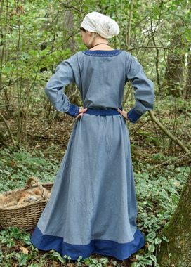Battle Merchant Ritter-Kostüm Wikinger Kleid Jona Blaugrau/Blau Größe XL