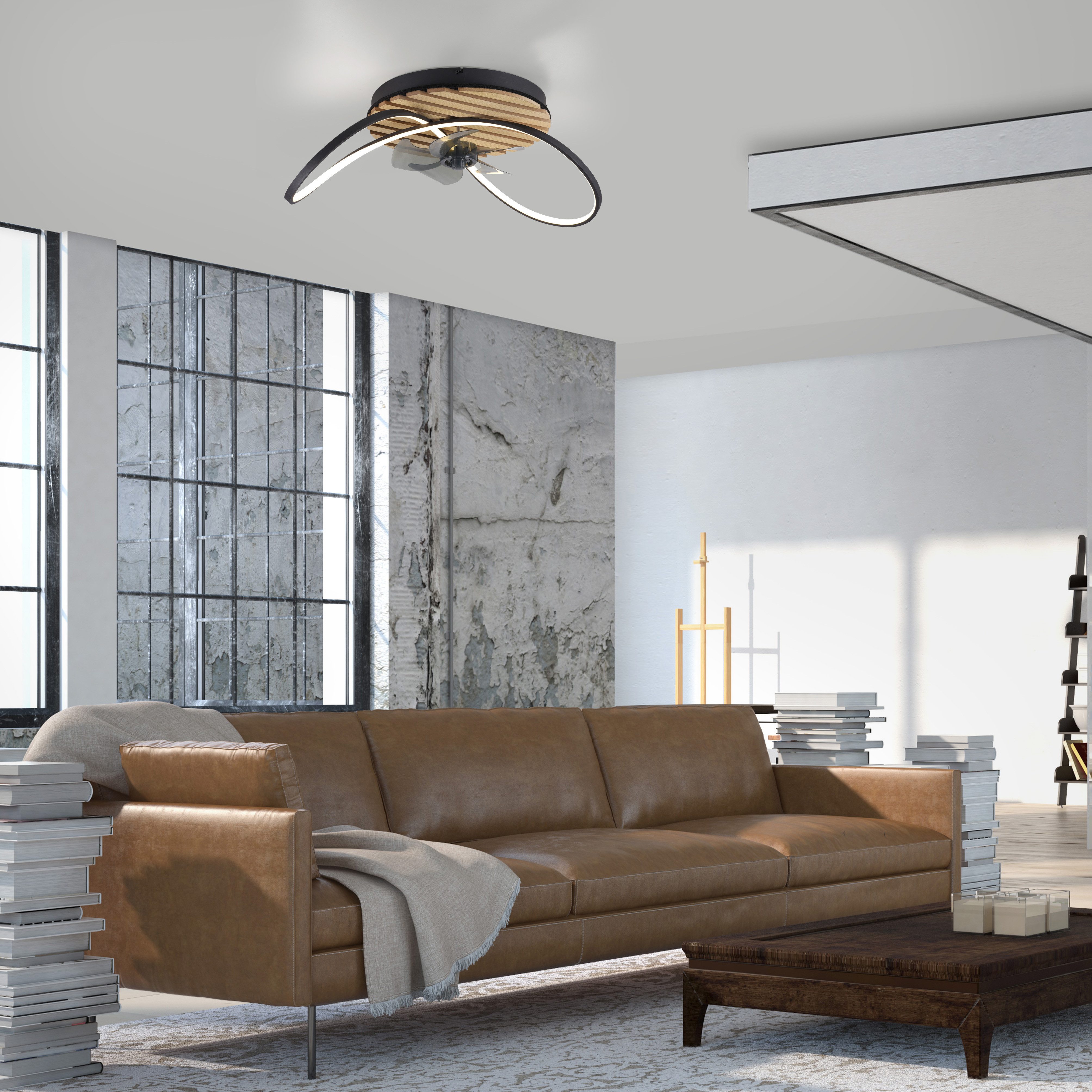 my home Deckenleuchte Unnestad Akustikpaneele, CCT - über Fernbedienung, Di günstig online kaufen