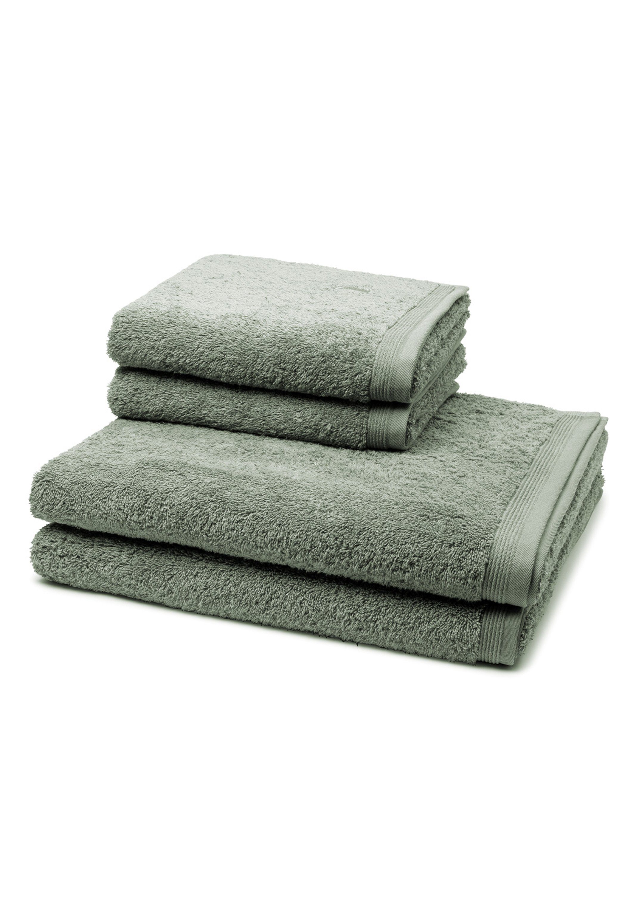Möve Handtuch Set Superwuschel, Walkfrottee (Spar-Set, 4-St), 2 X Handtuch 2 X Duschtuch im Set - Baumwolle - Extraweiches Handtuch