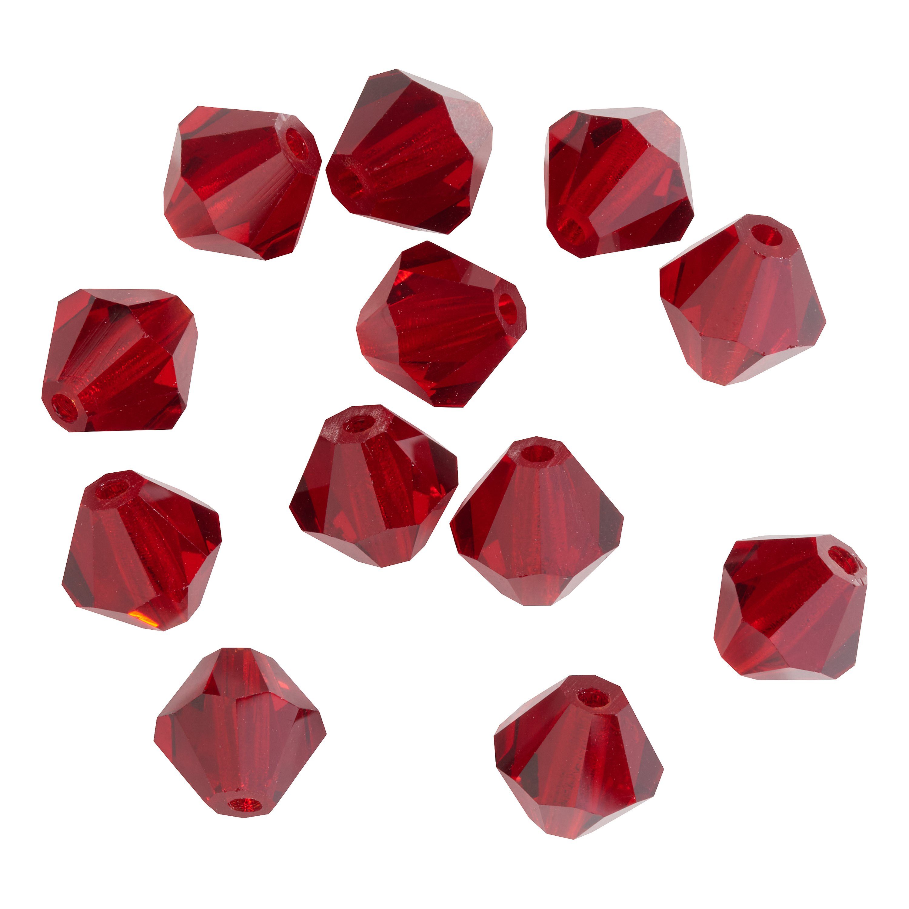 Pracht Bastelperlen Glasschliffglitzerperlen, (12-tlg), 6 mm