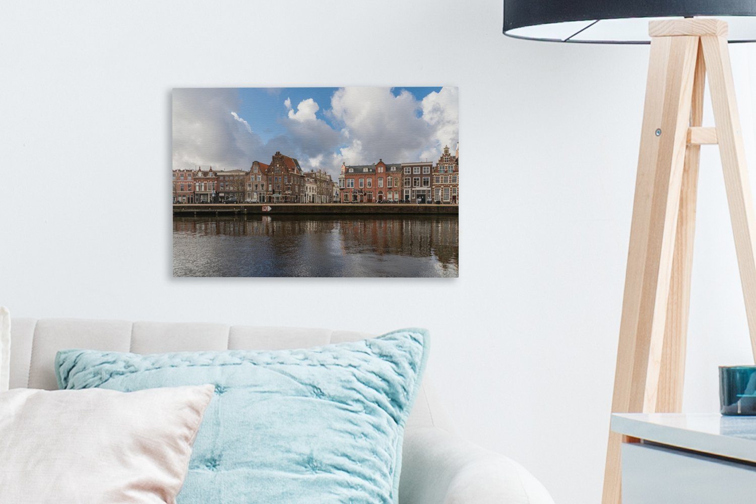 Wandbild St), Leinwandbild - Haarlem, Architektur - Aufhängefertig, (1 Leinwandbilder, cm Wanddeko, 30x20 OneMillionCanvasses® Alt