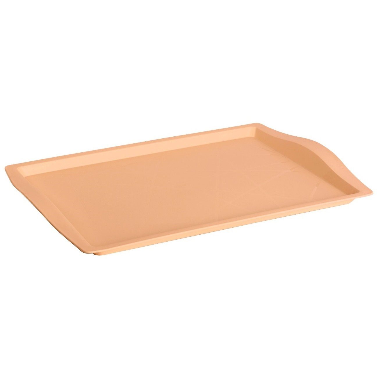 Engelland Tablett Serviertablett, Kunststoff, (Vorteils-Set, 1-tlg., L 46,5 x B 33 x H 3 cm), Moderne Verzierung, BPA-frei, rechteckig, Mehrweg, wiederverwendbar
