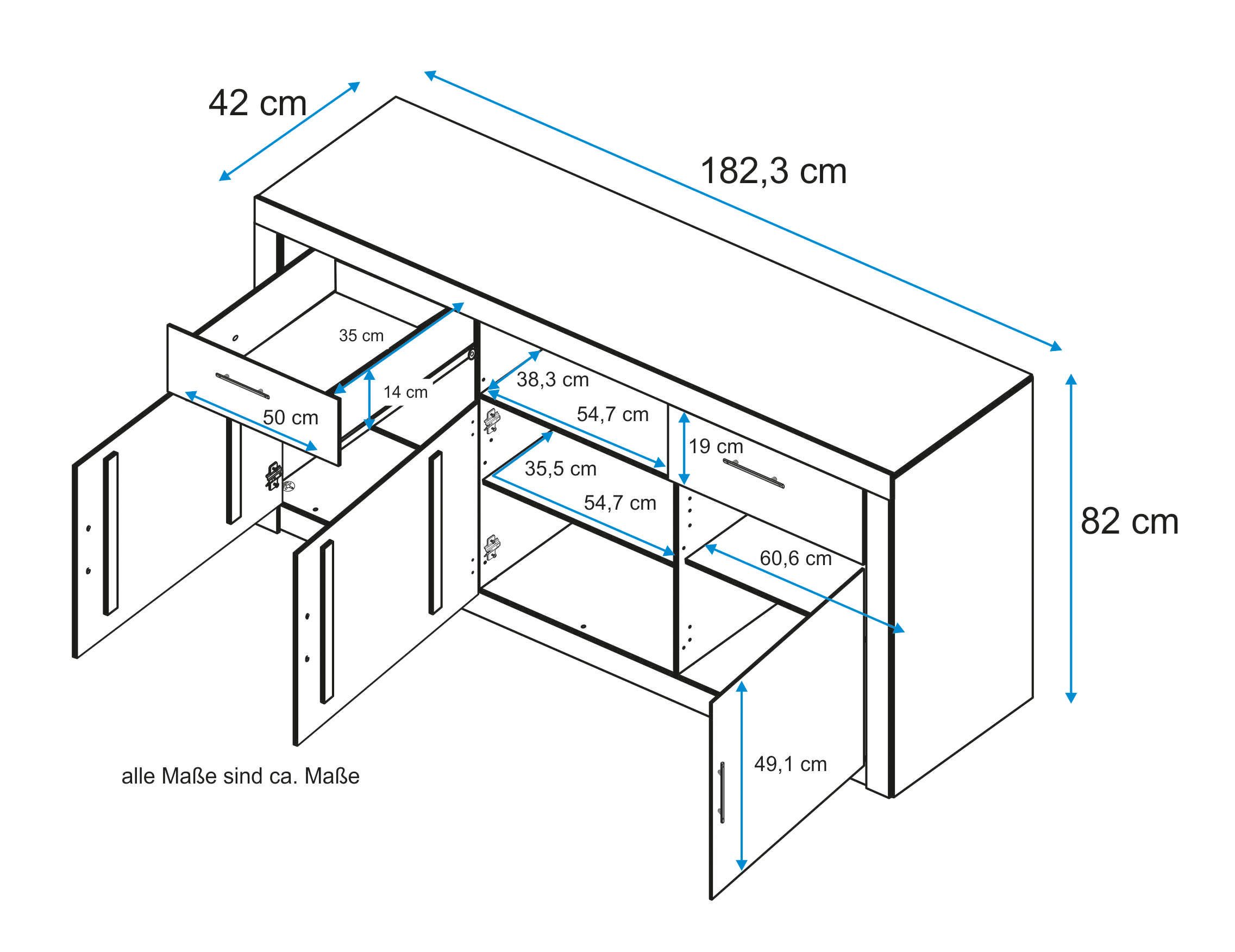 VOGL Möbelfabrik Sideboard Toronto günstig online kaufen