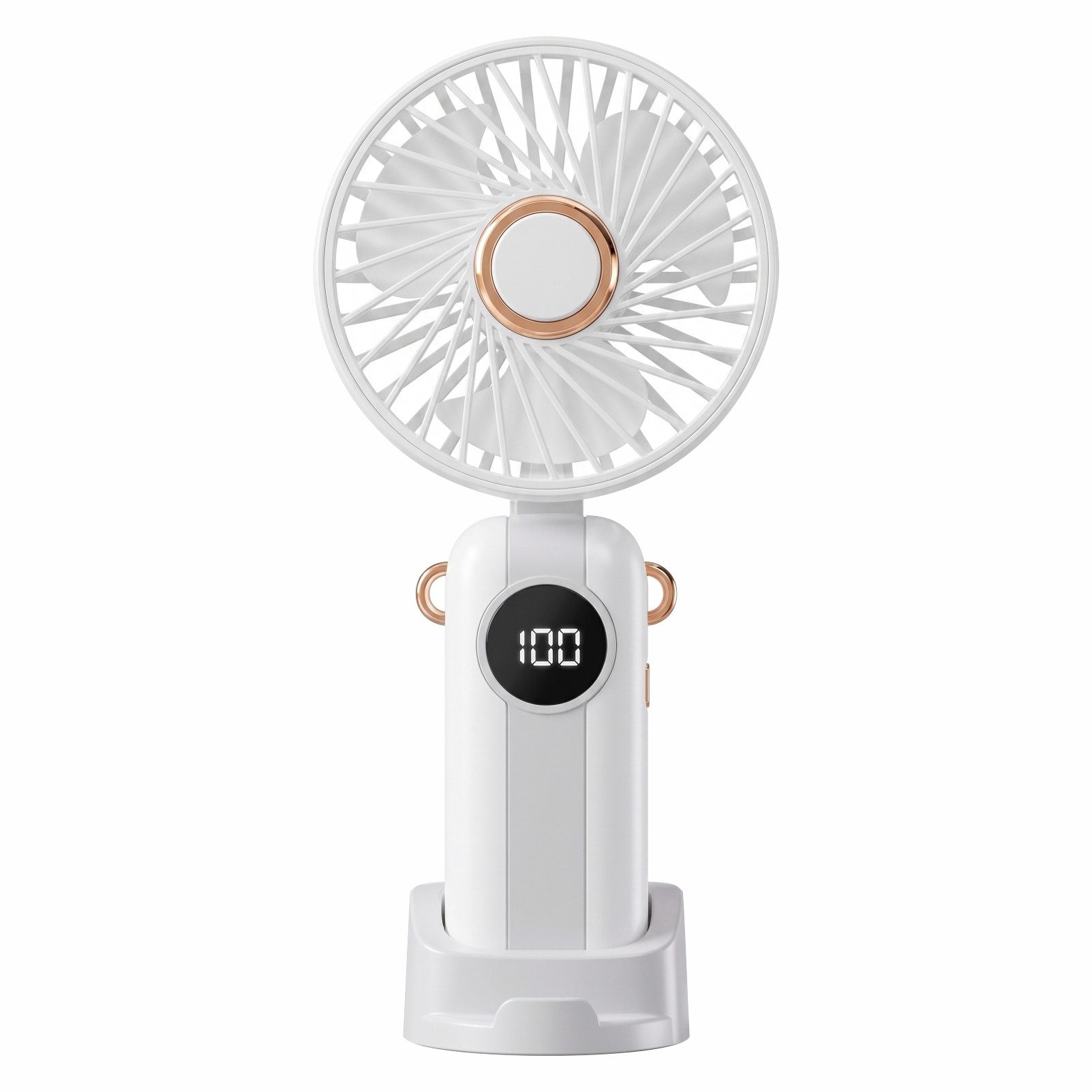 Solarandmore Handventilator Handventilator,Tragbarer Ventilator,Mini Ventilator,Tischventilator, USB wiederaufladbar,Faltbar,Reisen,Sommer,Geschwindigkeitsstufen,leise