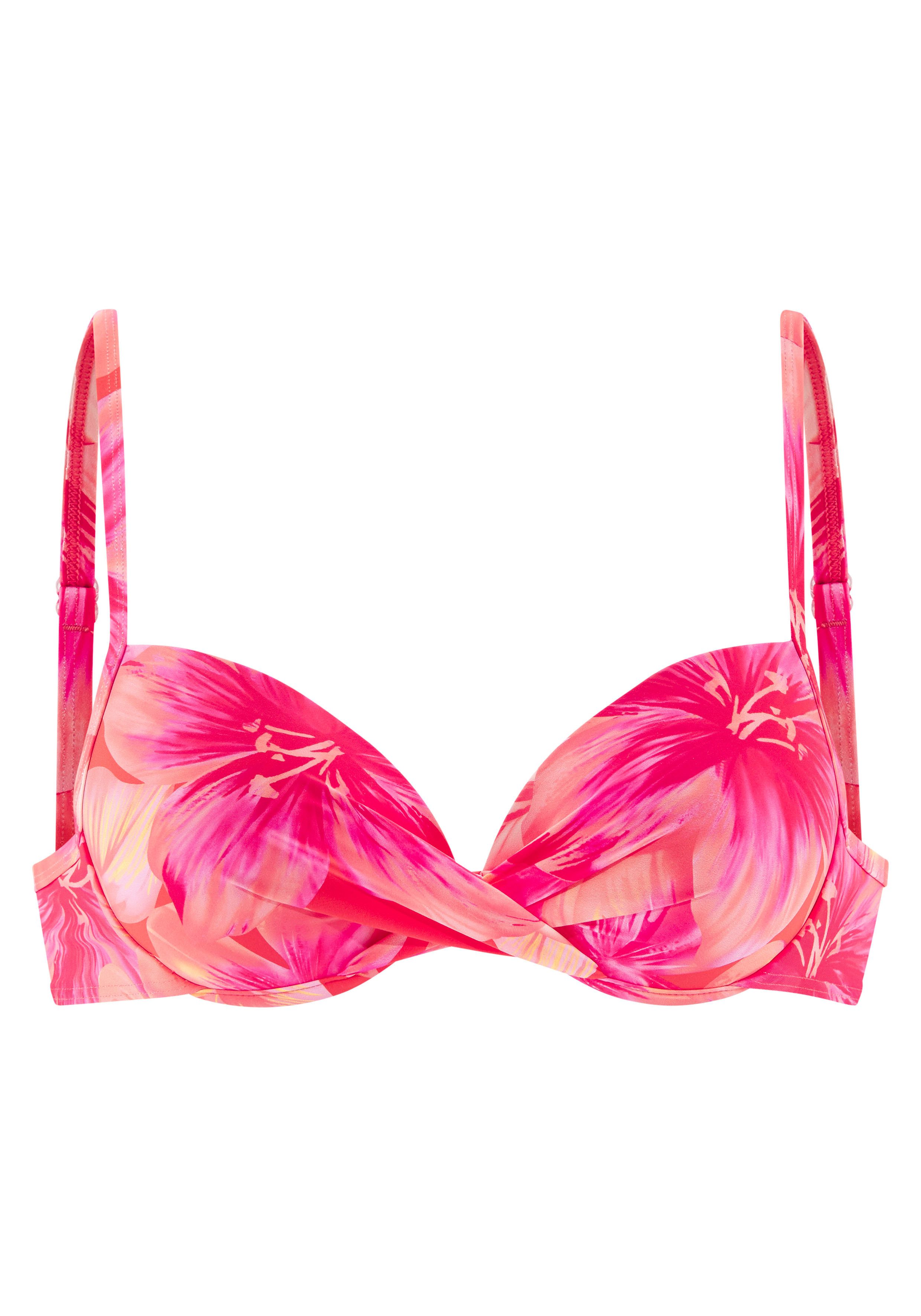 s.Oliver Push-Up-Bikini-Top Jayce, mit Blumenprint günstig online kaufen