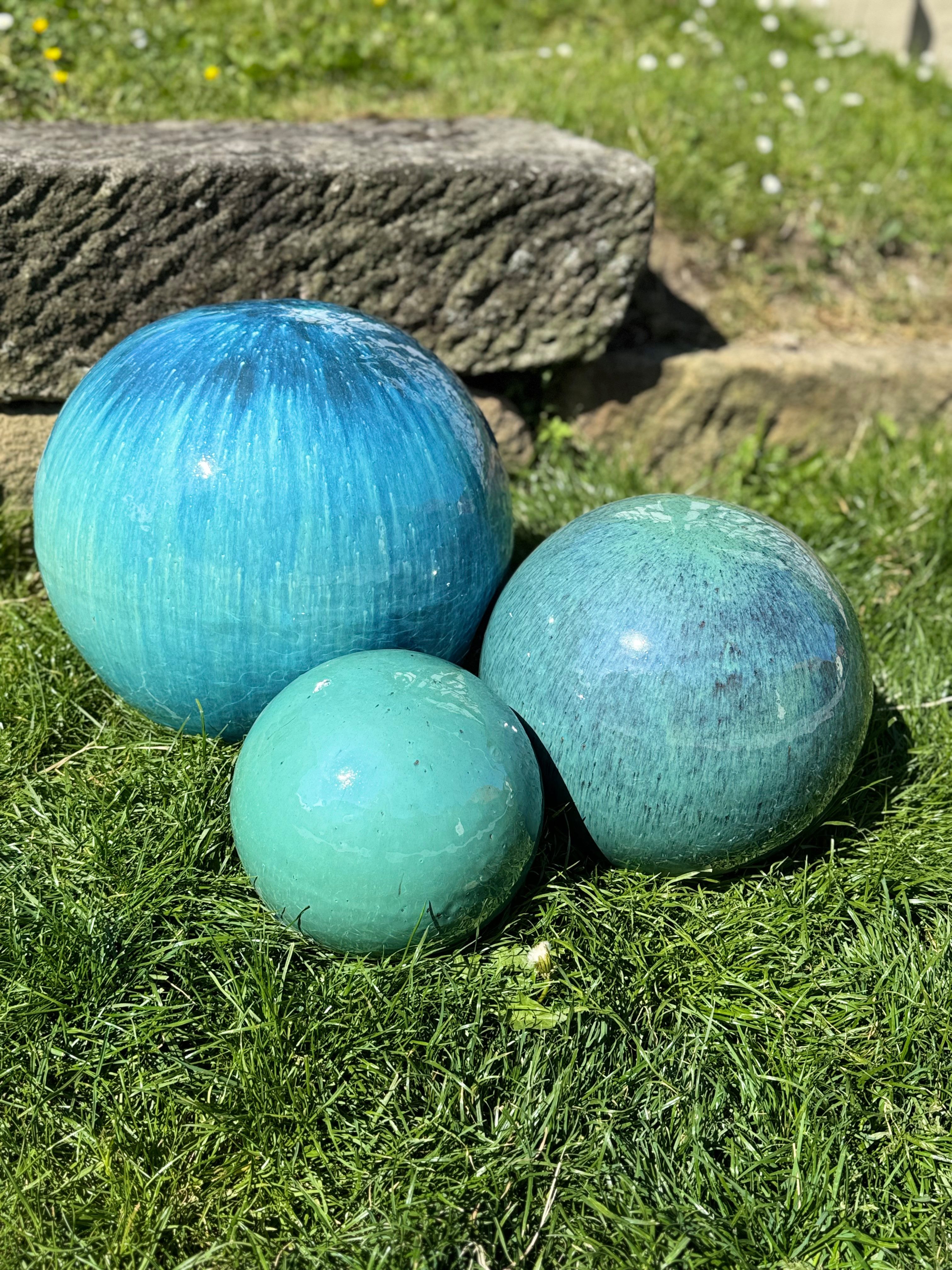 Dekokugel Gartenkugel Keramik mit edler Glasur