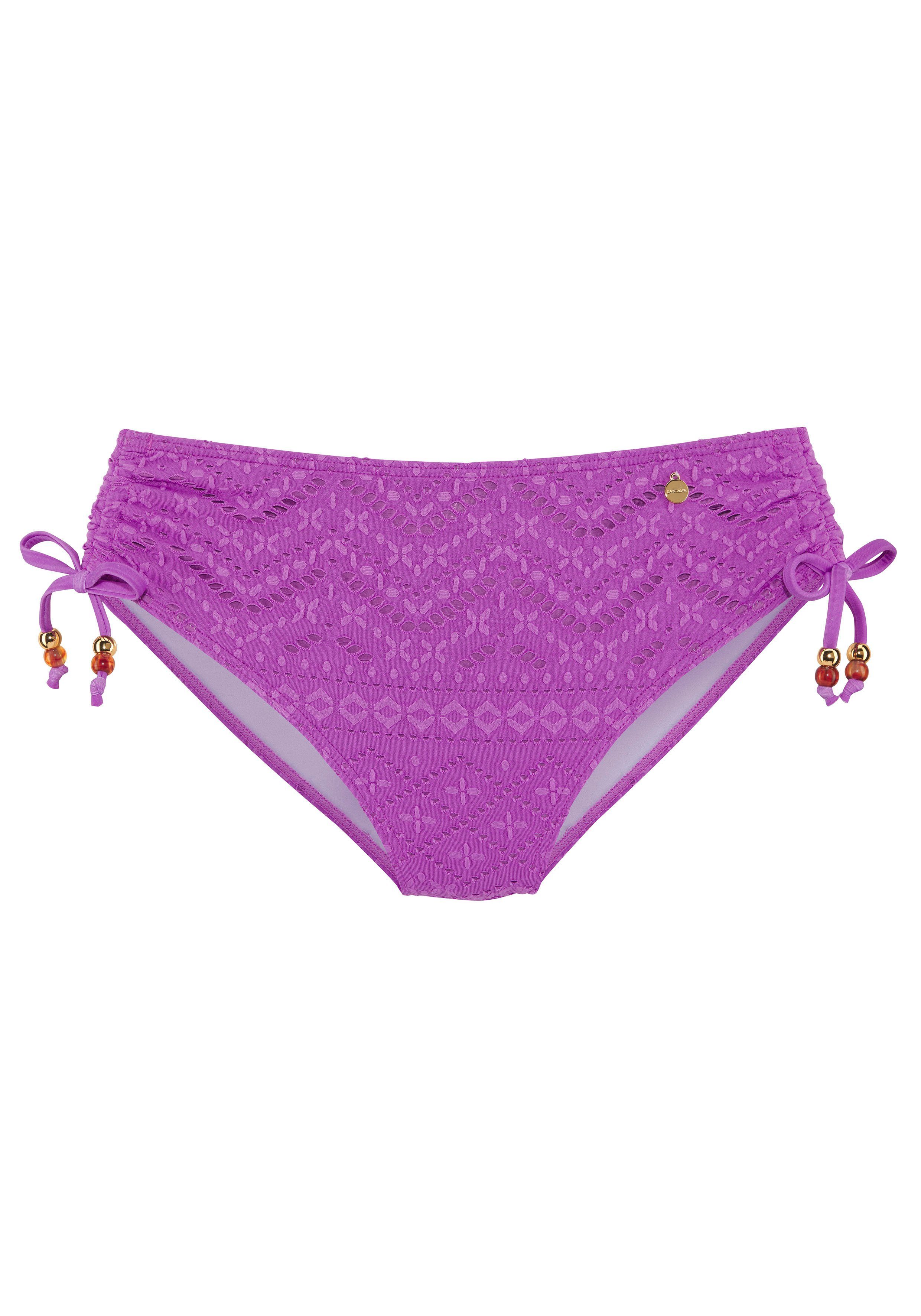 LASCANA Bikini-Hose Omara mit Lochstickerei günstig online kaufen
