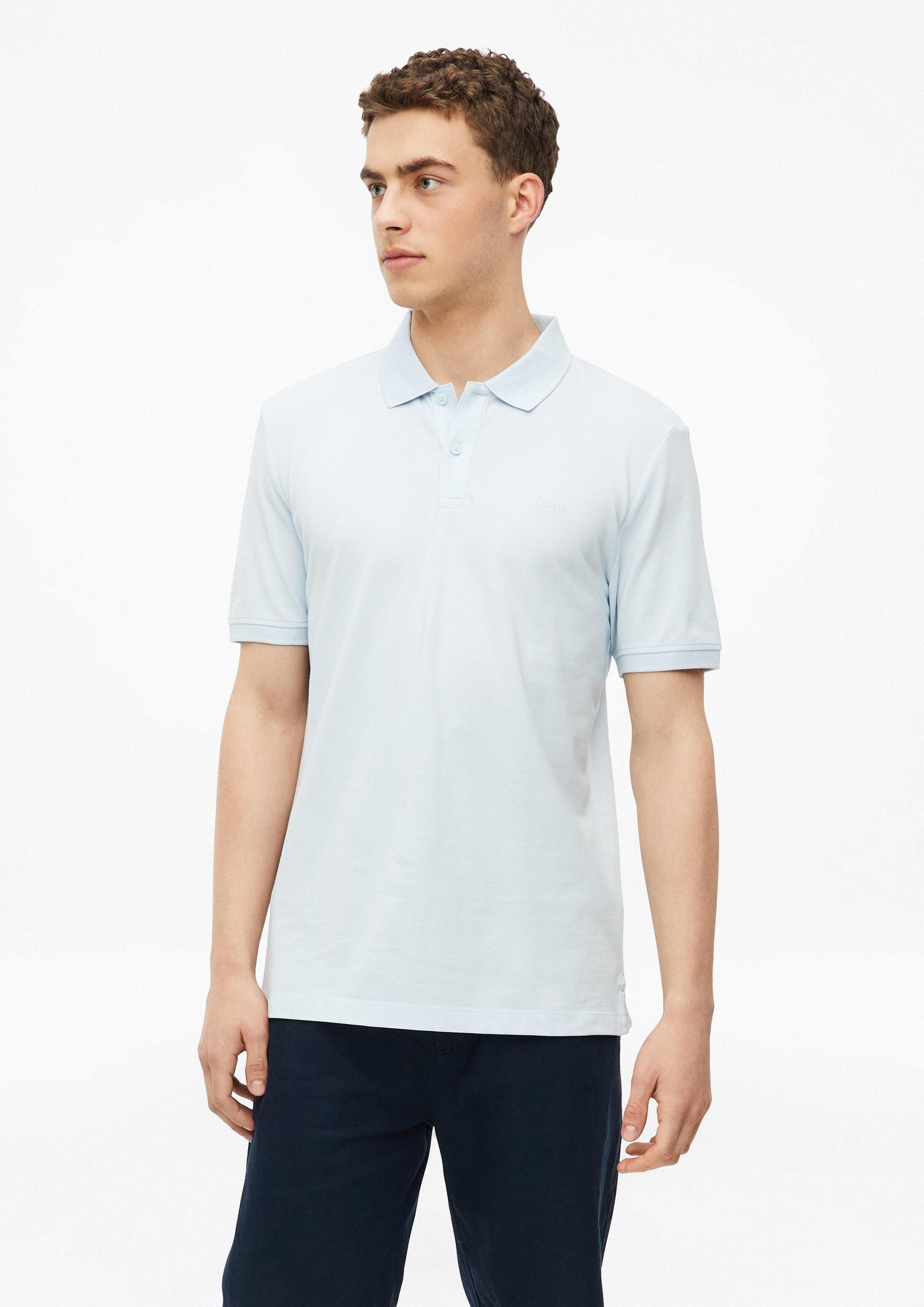s.Oliver Kurzarmshirt Polo-Shirt Poloshirt aus Baumwollpiqué