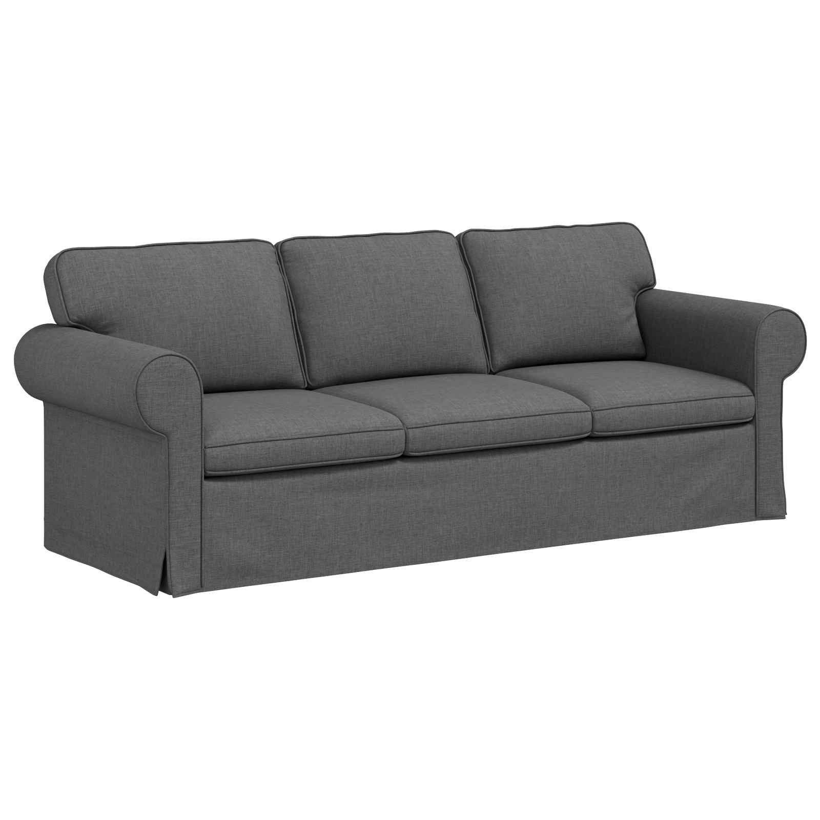 vidaXL Sofa Sofa Dunkelgrau 215 x 82 x 80 cm Stoff, 1 Teile
