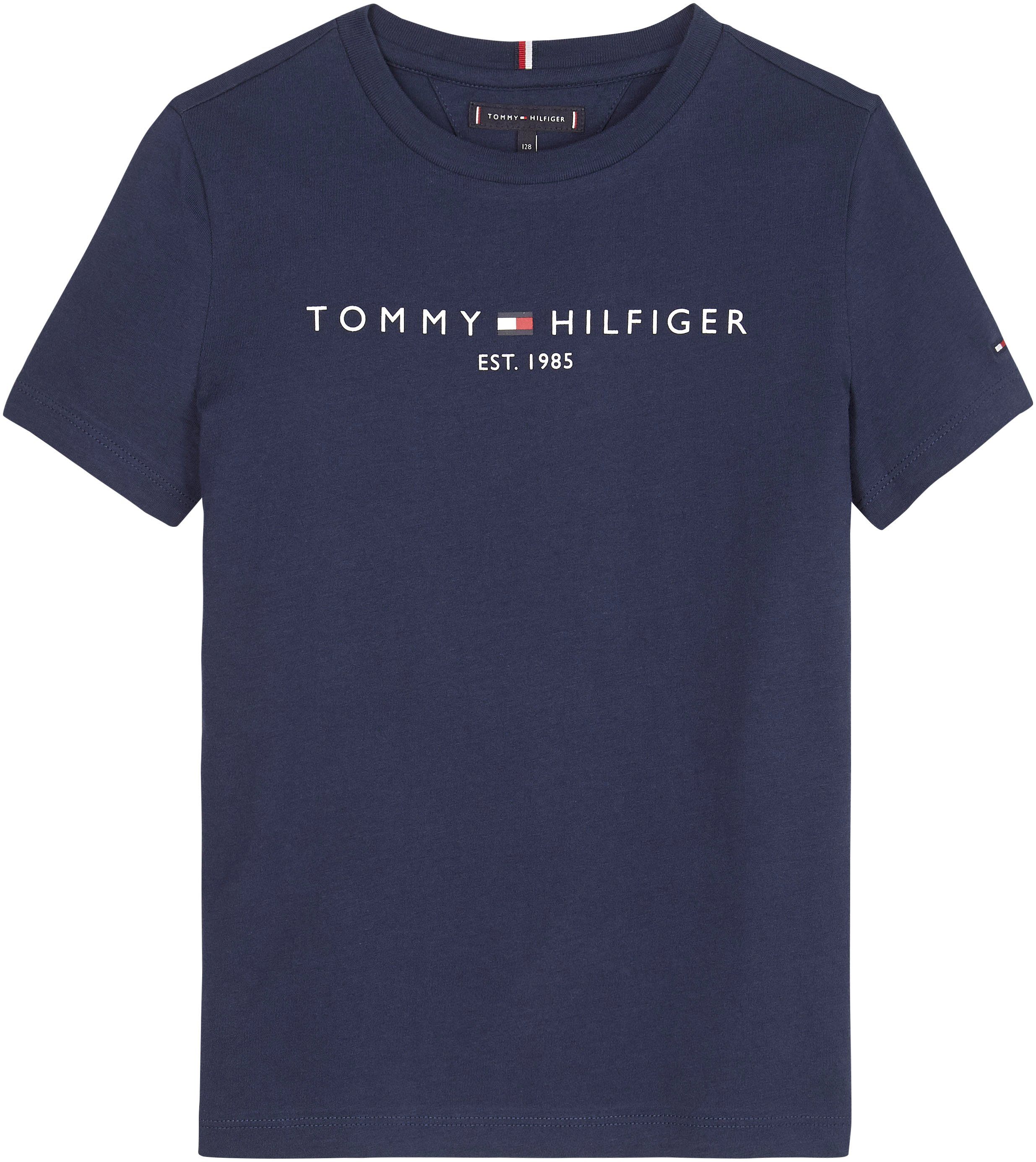 Jungen Kinder Hilfiger Tommy Mädchen T-Shirt MiniMe,für und Kids Junior TEE ESSENTIAL