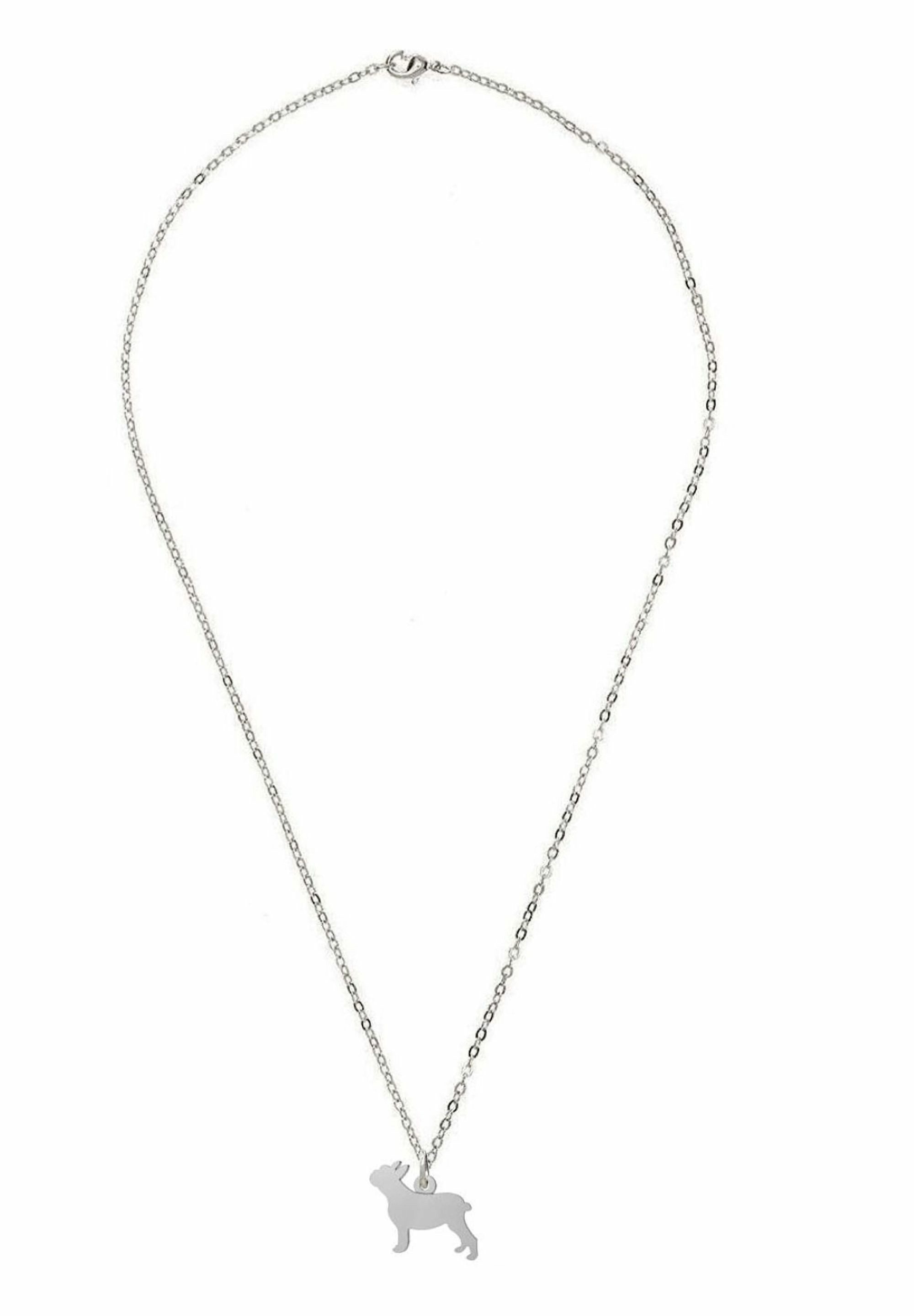 Gemshine Kette mit Anhänger French Bulldog Hund, 925 Silber, Made in Spain günstig online kaufen