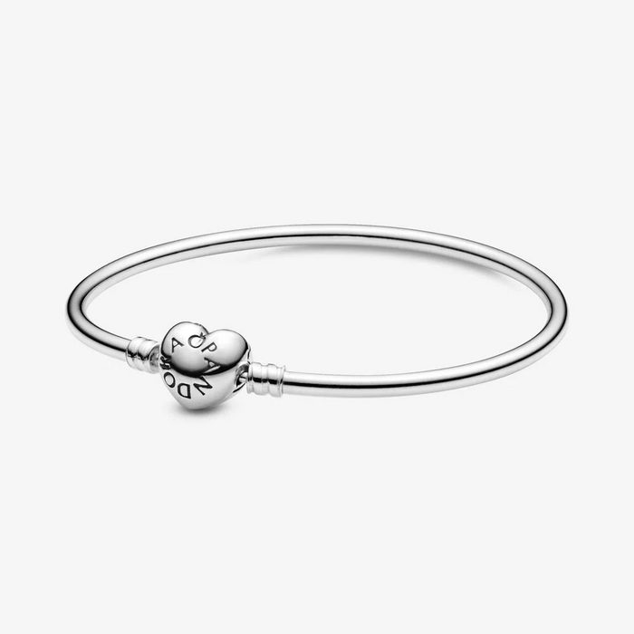 Pandora Armreif 596268 Armreif Damen Moments Herzverschluss Silber 15 cm