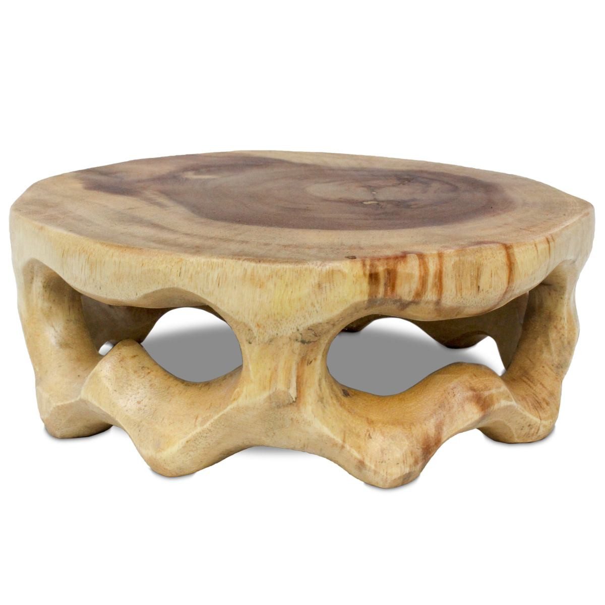 Oriental Galerie Blumenhocker Rundhocker Teakholz Natur günstig online kaufen