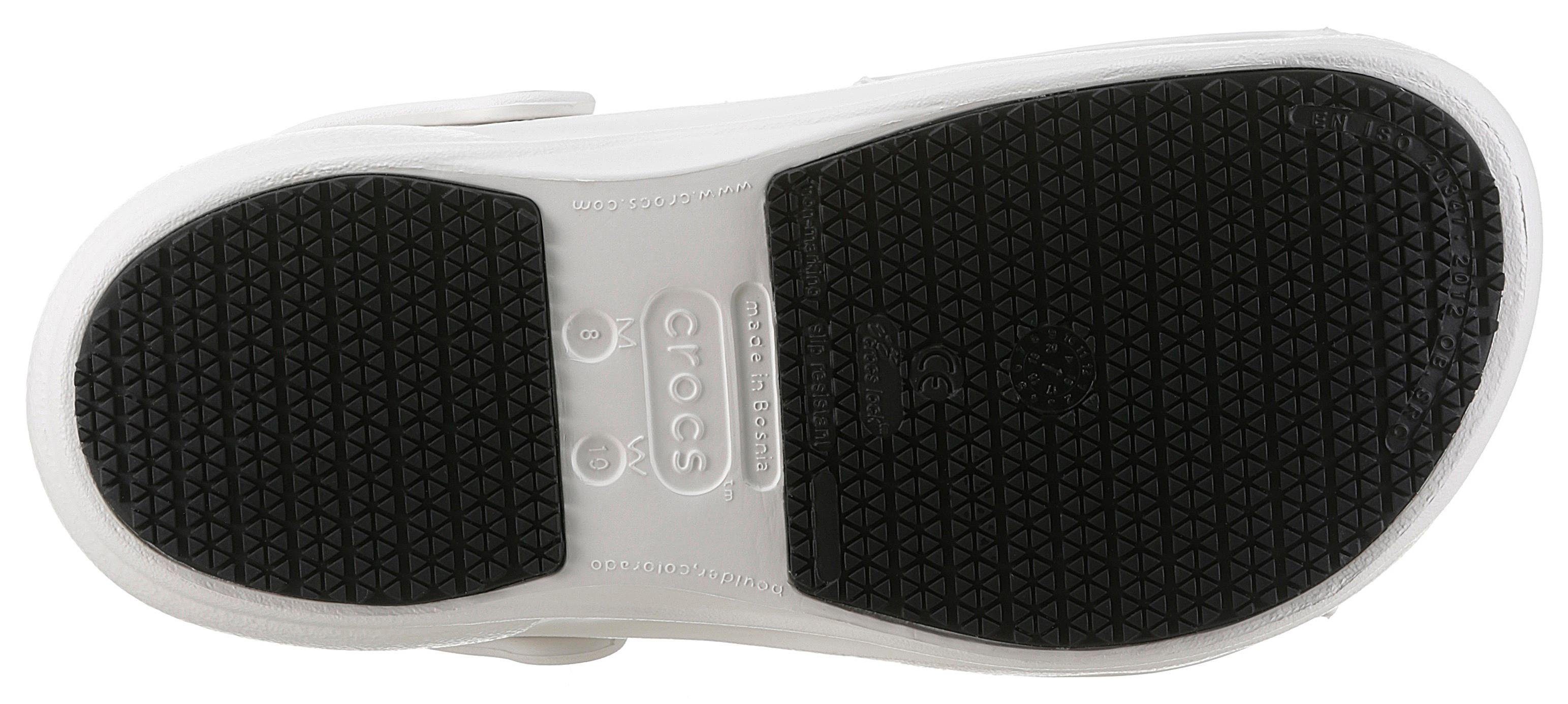 weiß-offwhite Crocs mit BISTRO Fußbereich Clog geschlossenem