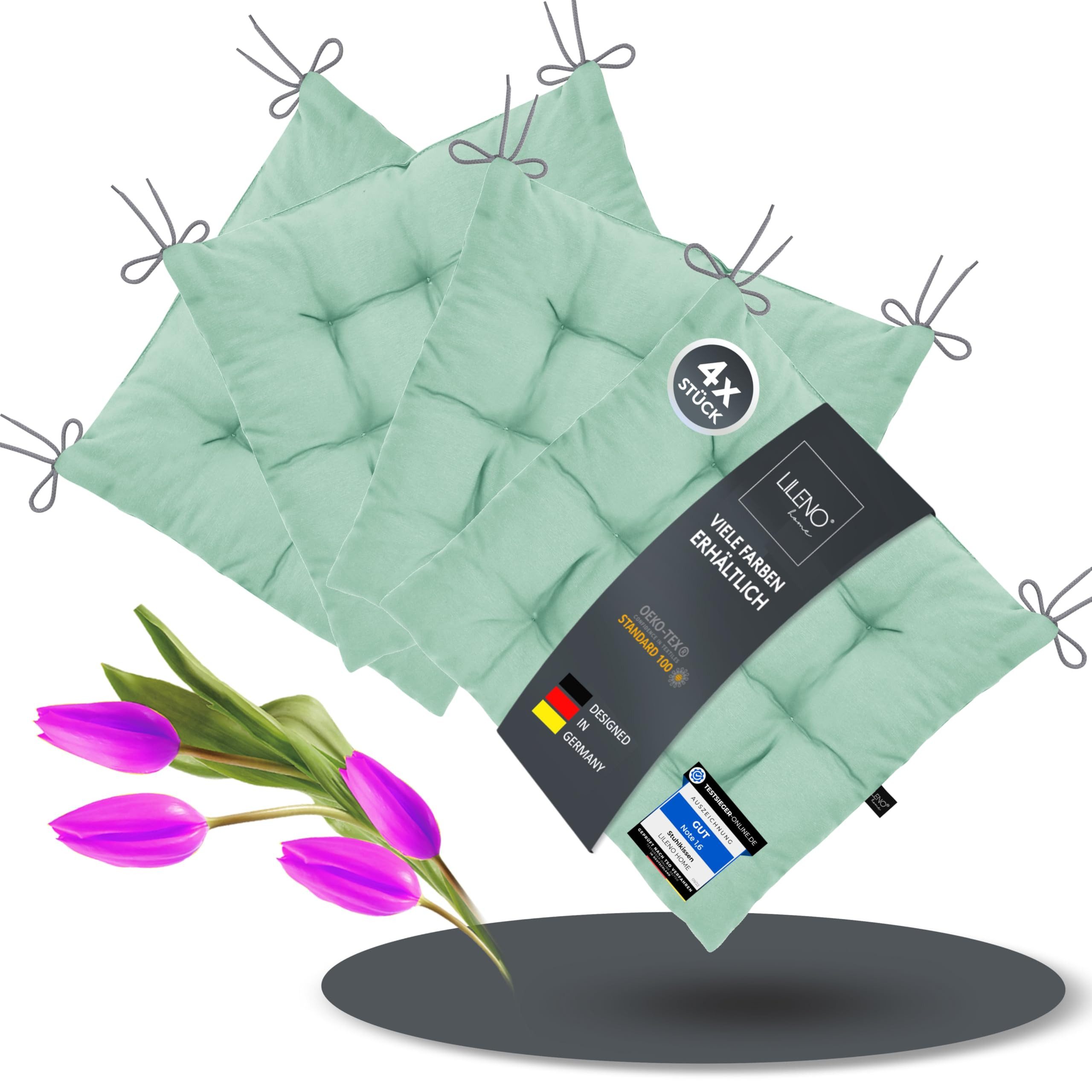 LILENO HOME Stuhlkissen Sitzkissen für Gartenstuhl, günstig online kaufen