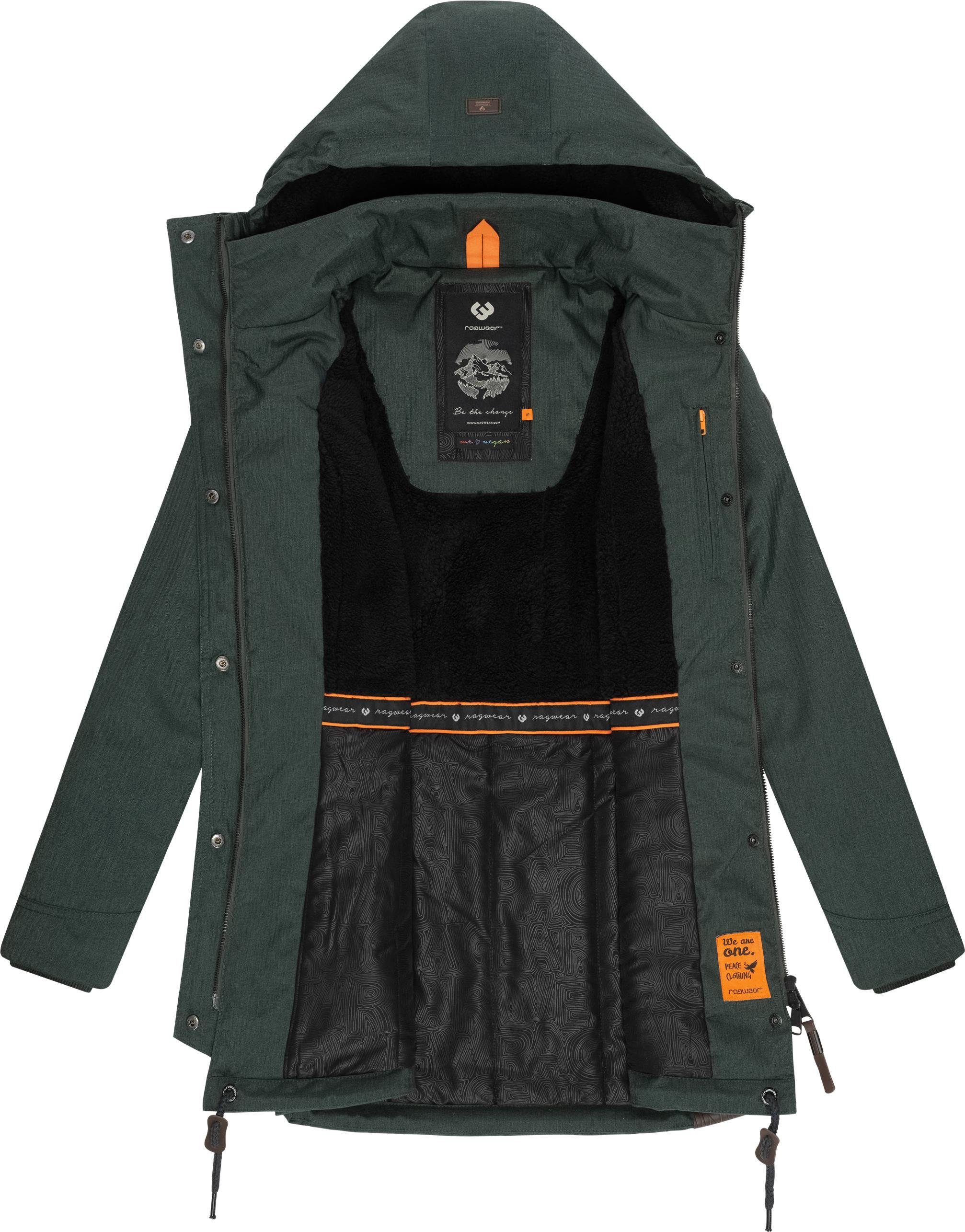 Ragwear Winterjacke Tunned stylischer Winterparka mit Teddyfell Innenfutter – Bild 5 von 5