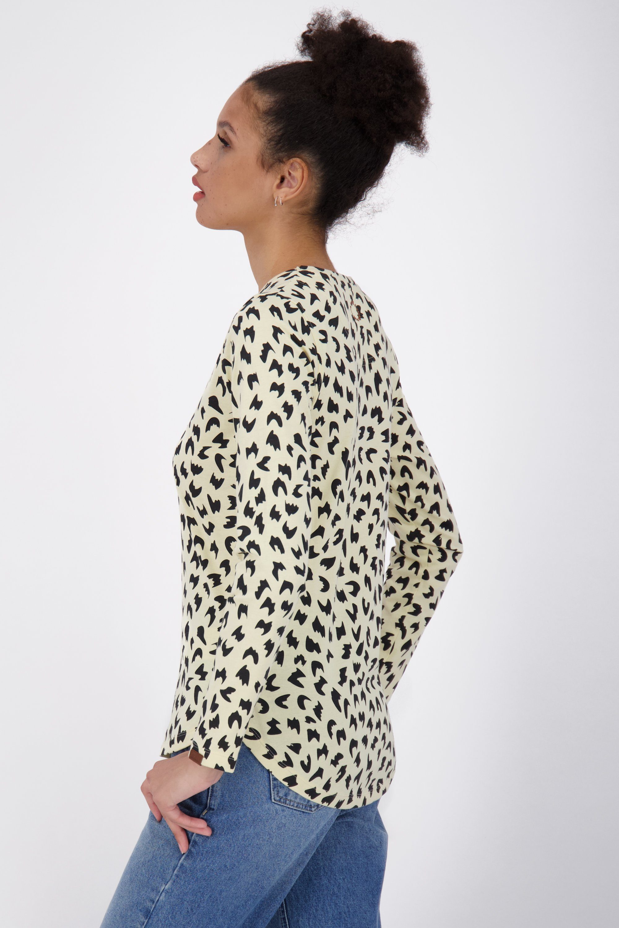 B Alife Longsleeve Langarmshirt Damen & LeaAK melange creme Kickin Langarmshirt