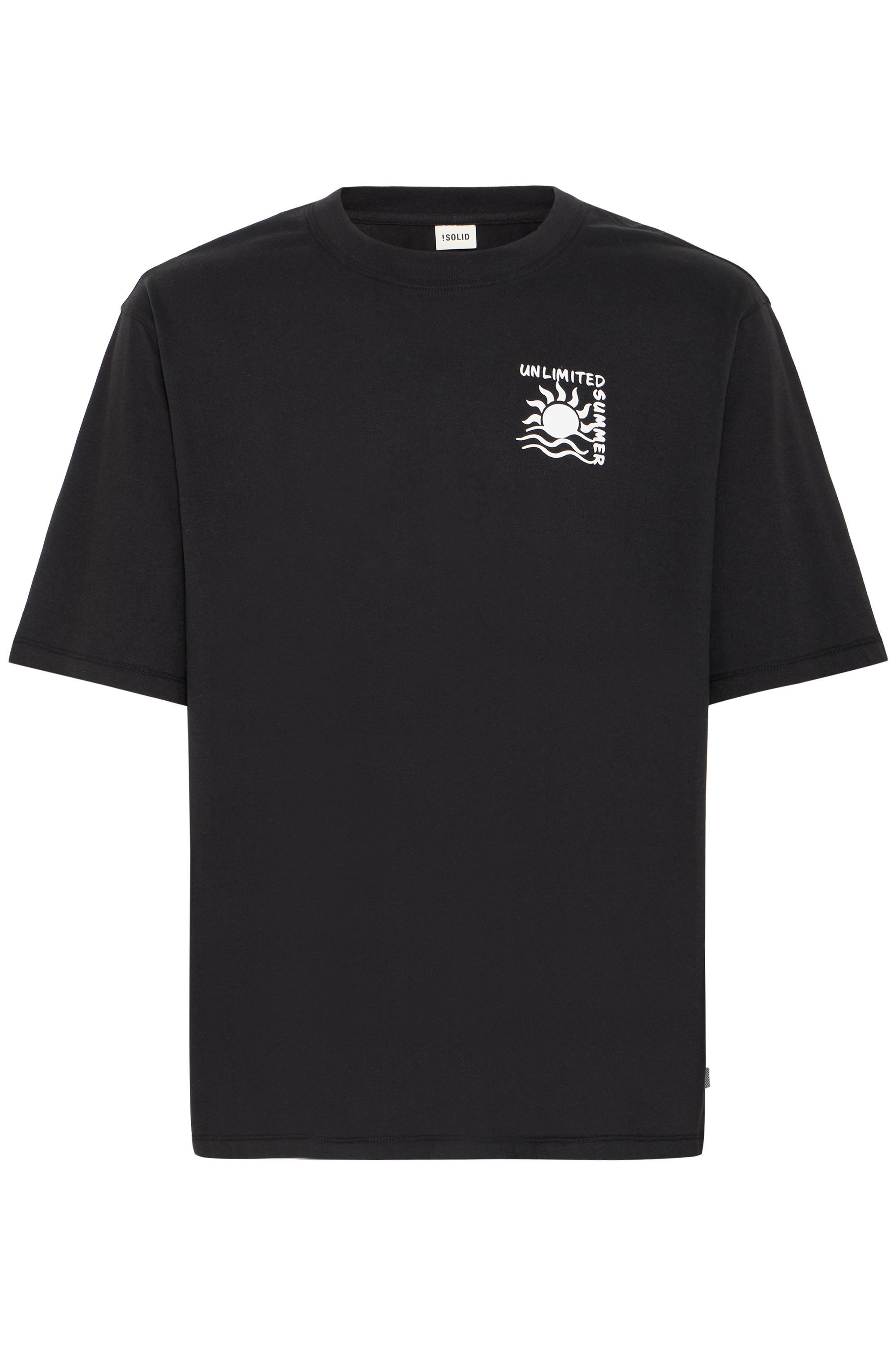 !Solid Rundhalsshirt SDOdaniel Modisches T-Shirt mit Backprint günstig online kaufen